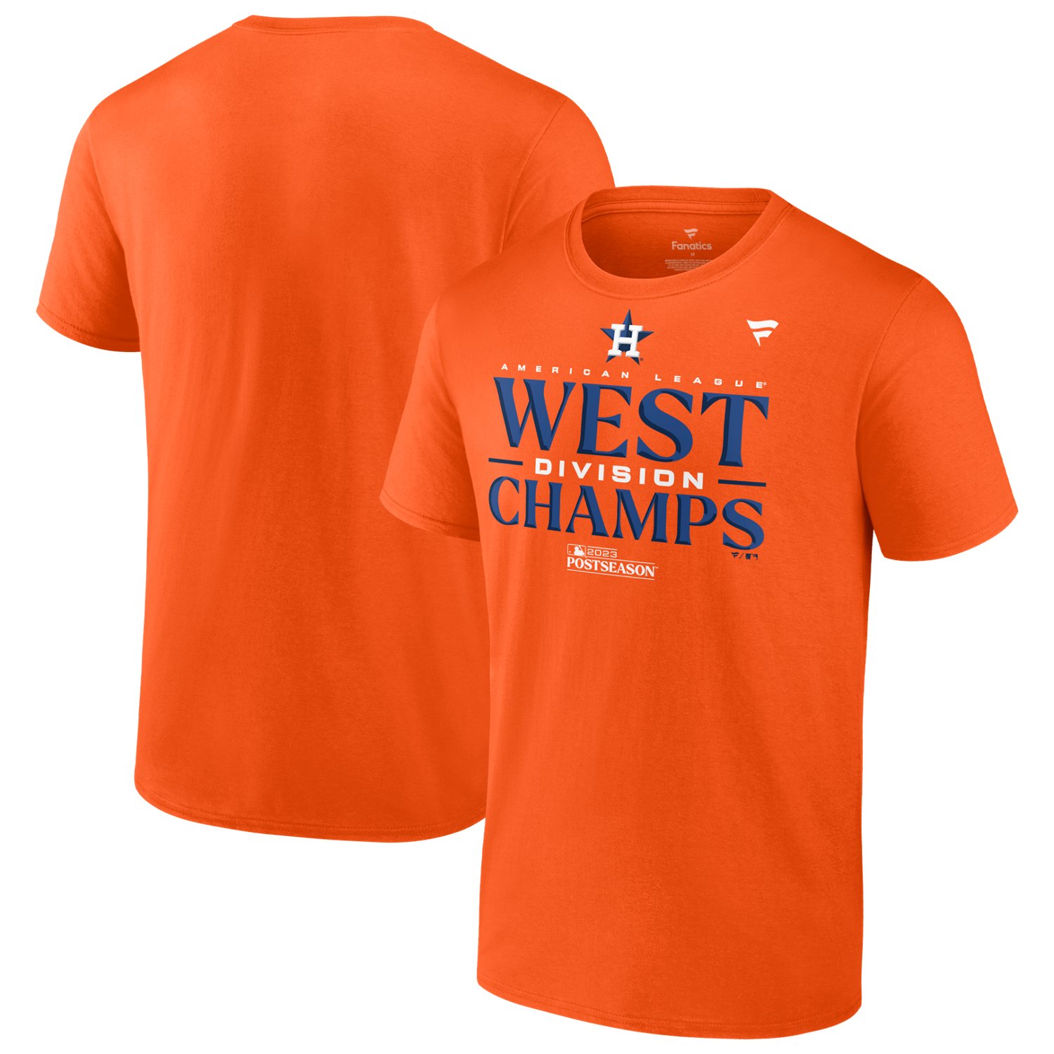 Youth Fanatics Branded Orange Houston Astros 2023 Postseason Locker Room T-Shirt