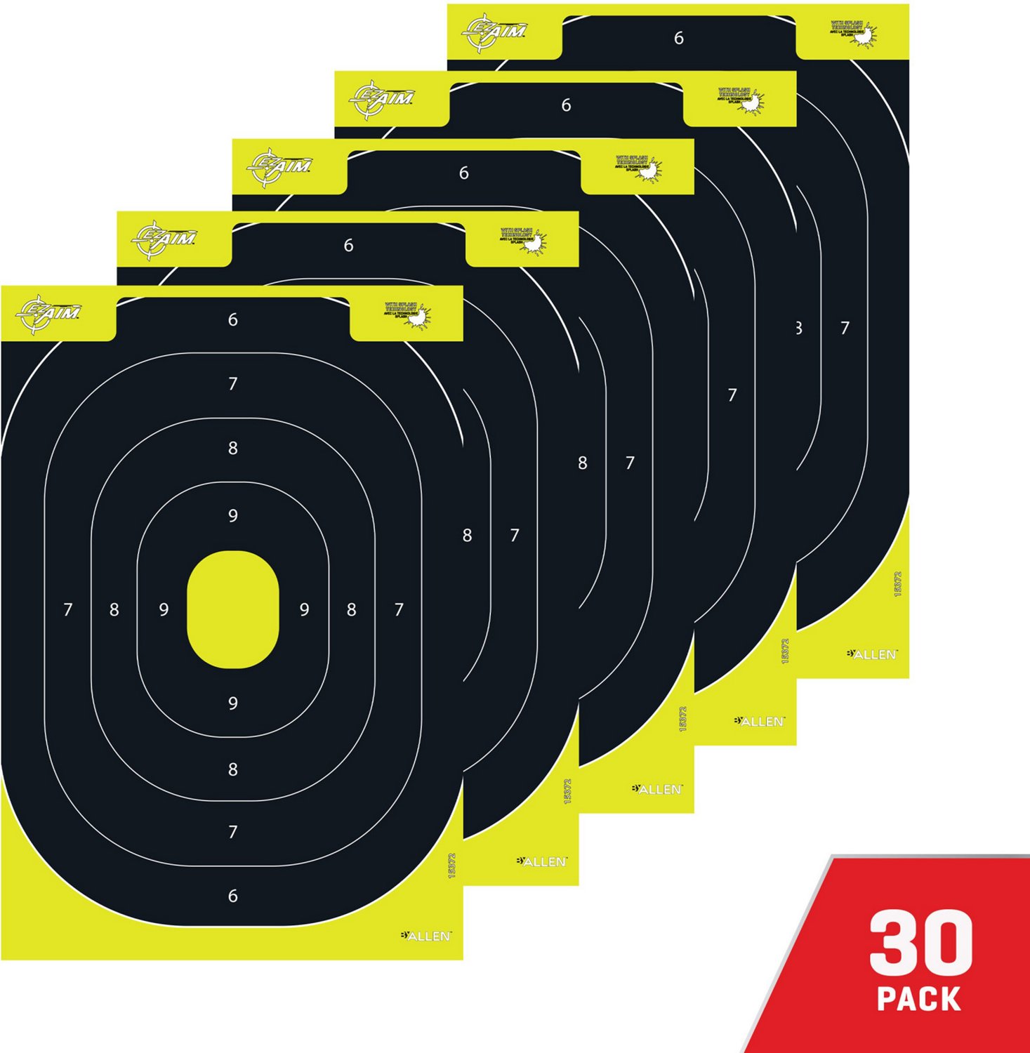 Allen Company EZ Aim Splash Reactive Paper IPSC Silhouette Shooting ...