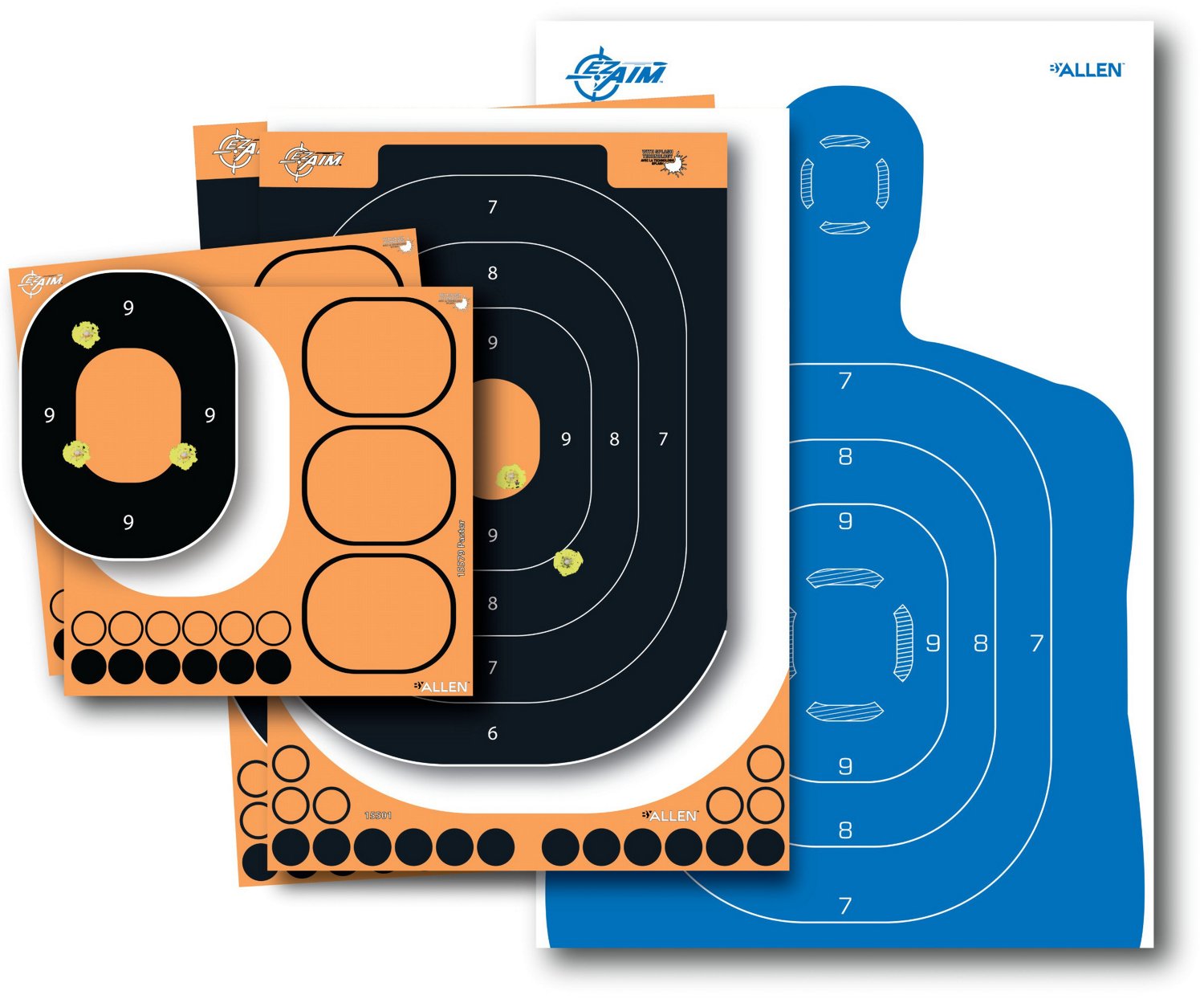 Allen Company EZ Aim Splash Reactive Silhouette Paper Shooting Target Kit - view number 1