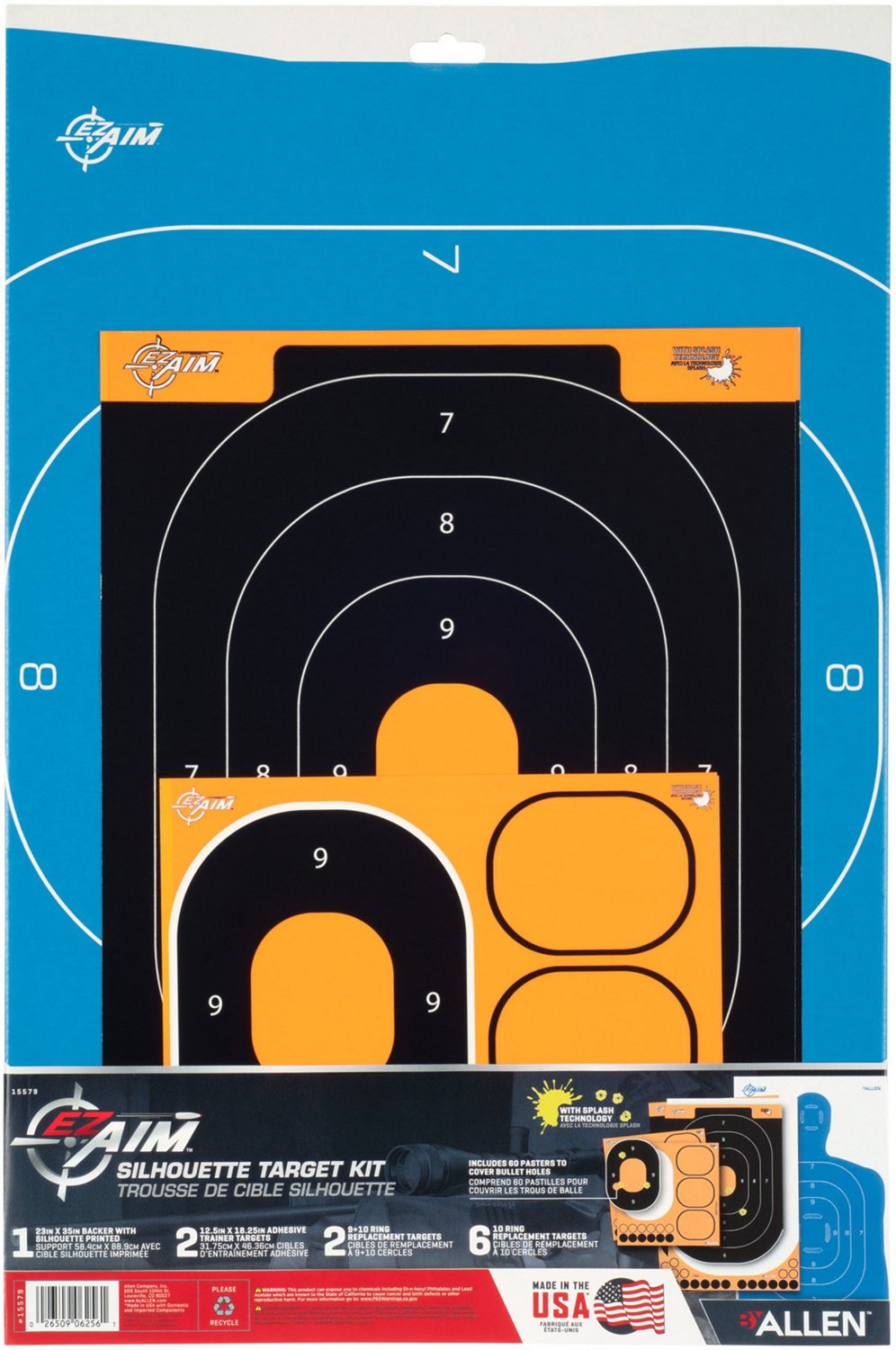 Allen Company EZ Aim Splash Reactive Silhouette Paper Shooting Target Kit - view number 5