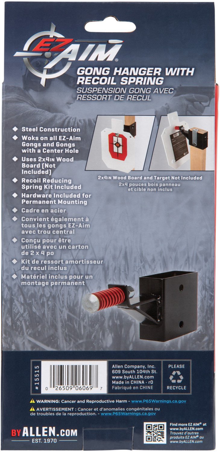 Allen Company EZ Aim Steel Gong Target Hanger With Recoil Spring - view number 3