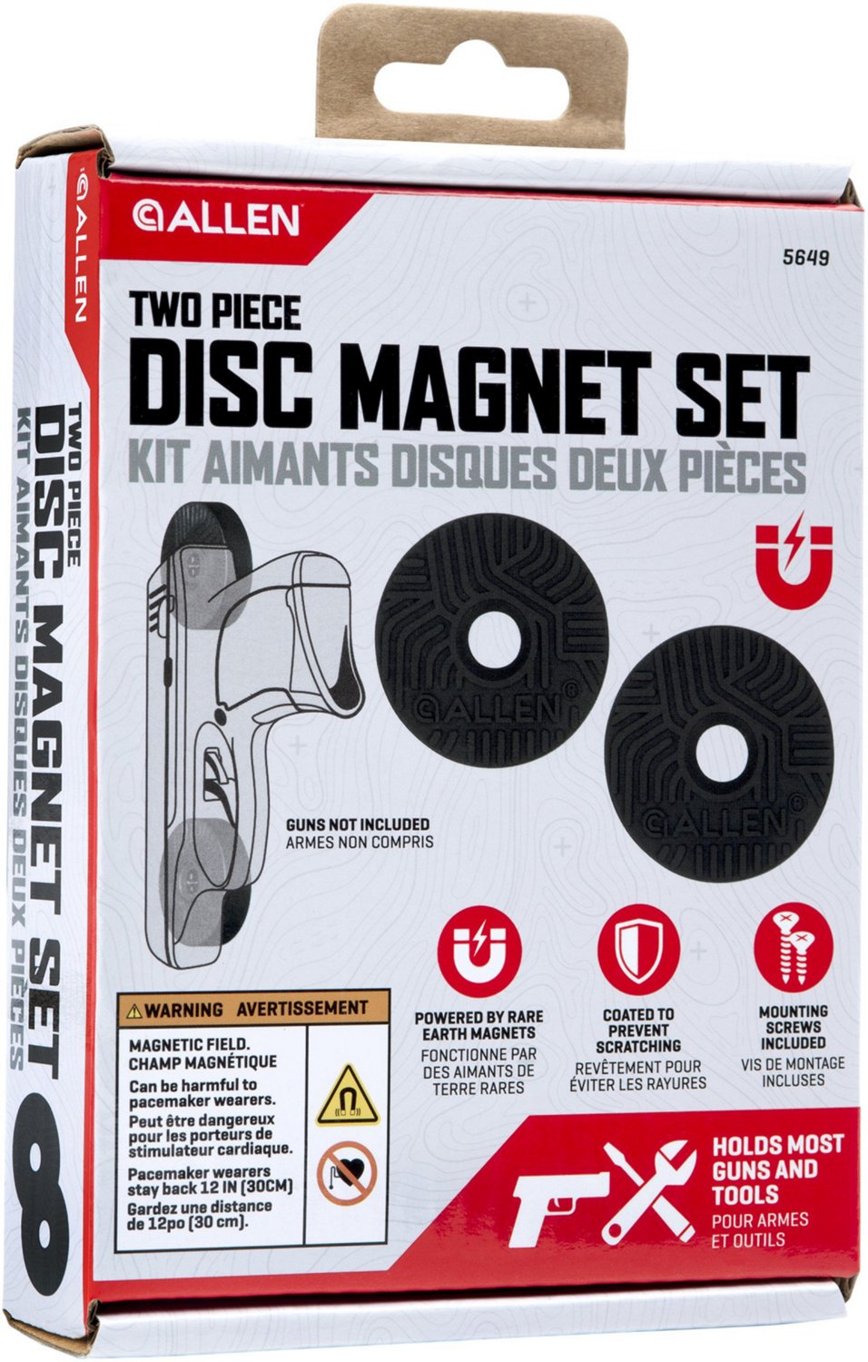 Allen Company Disc Gun And Tool Magnet 2-Pack - view number 4