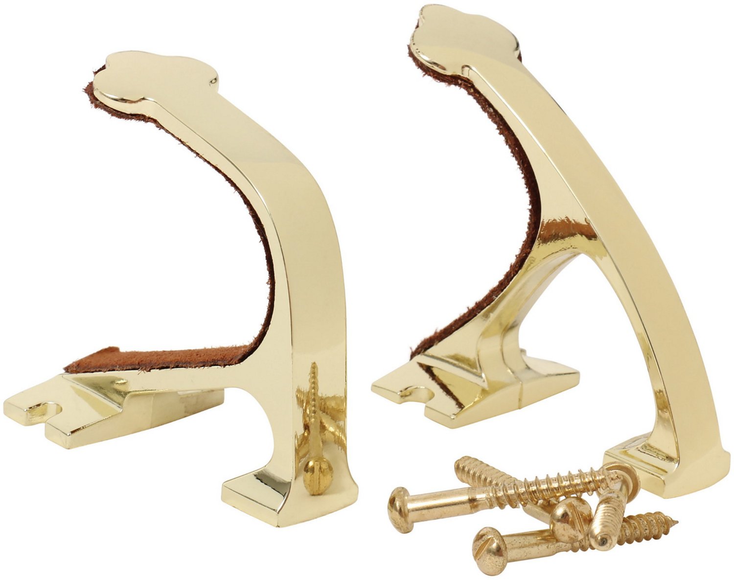 Allen Company Brass Wall-Mounted Gun Hanger Hook Set - view number 2