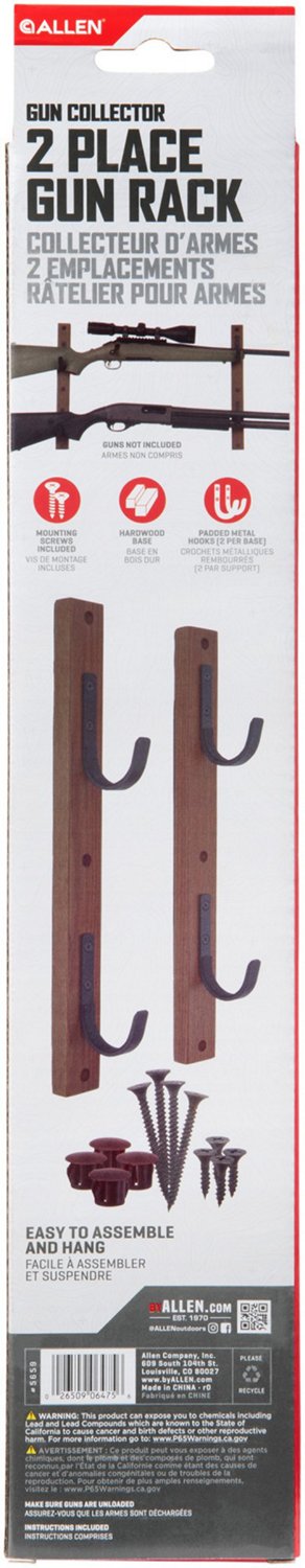 Allen Company Gun Collector Hardwood Gun Racks 2-Pack                                                                            - view number 3