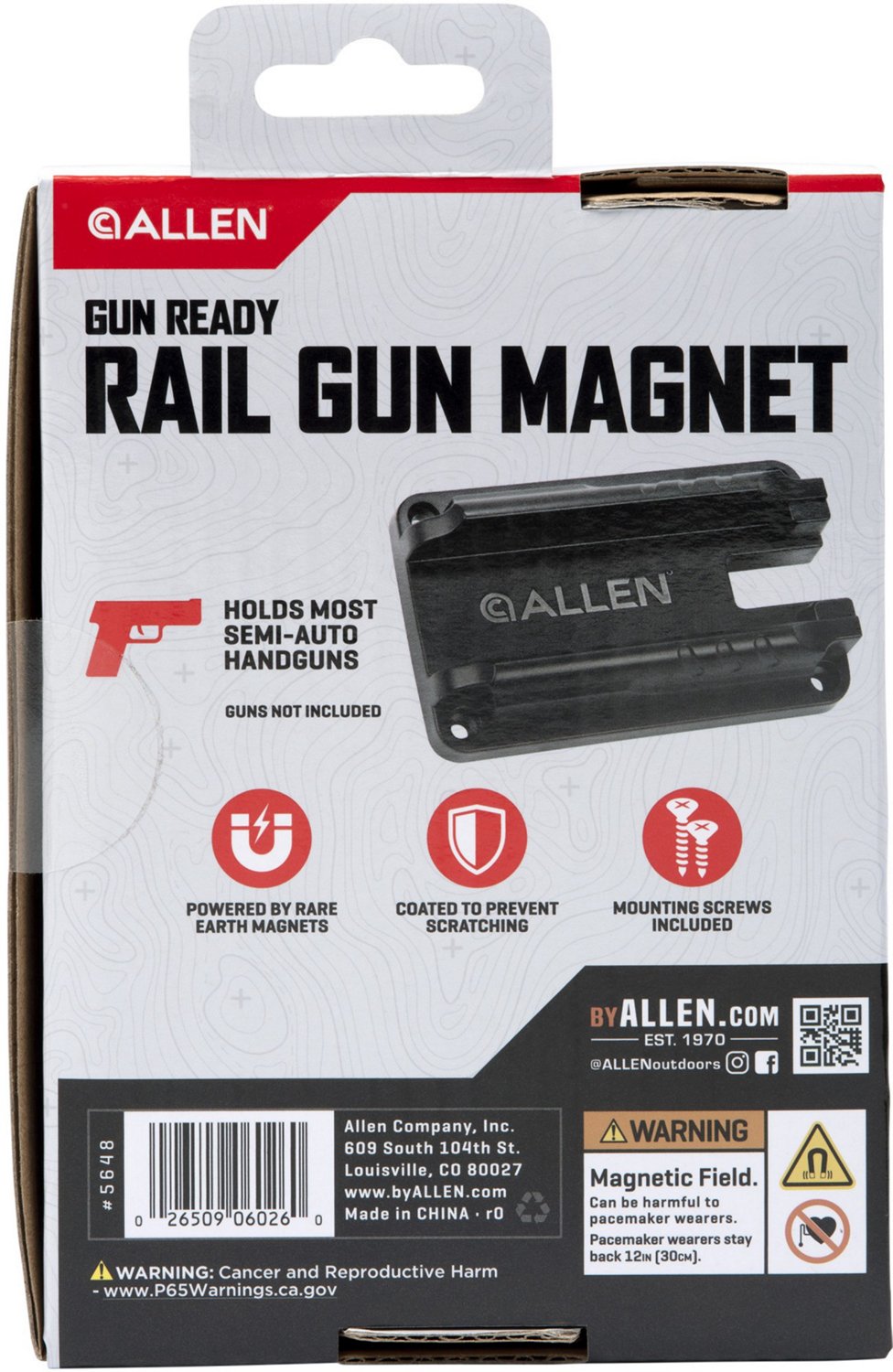 Allen Company Gun-Ready Rail Handgun Magnet - view number 3