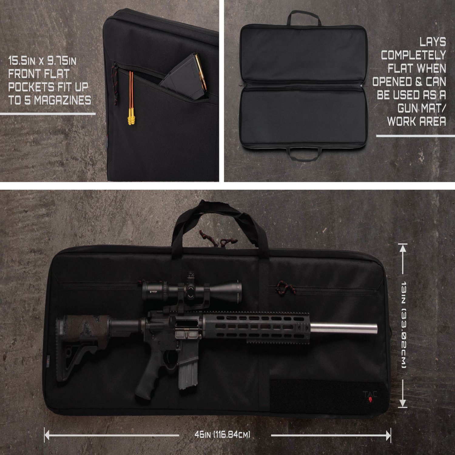 Allen Company Tac-Six Lockable Division Tactical 46 in Gun Case - view number 4