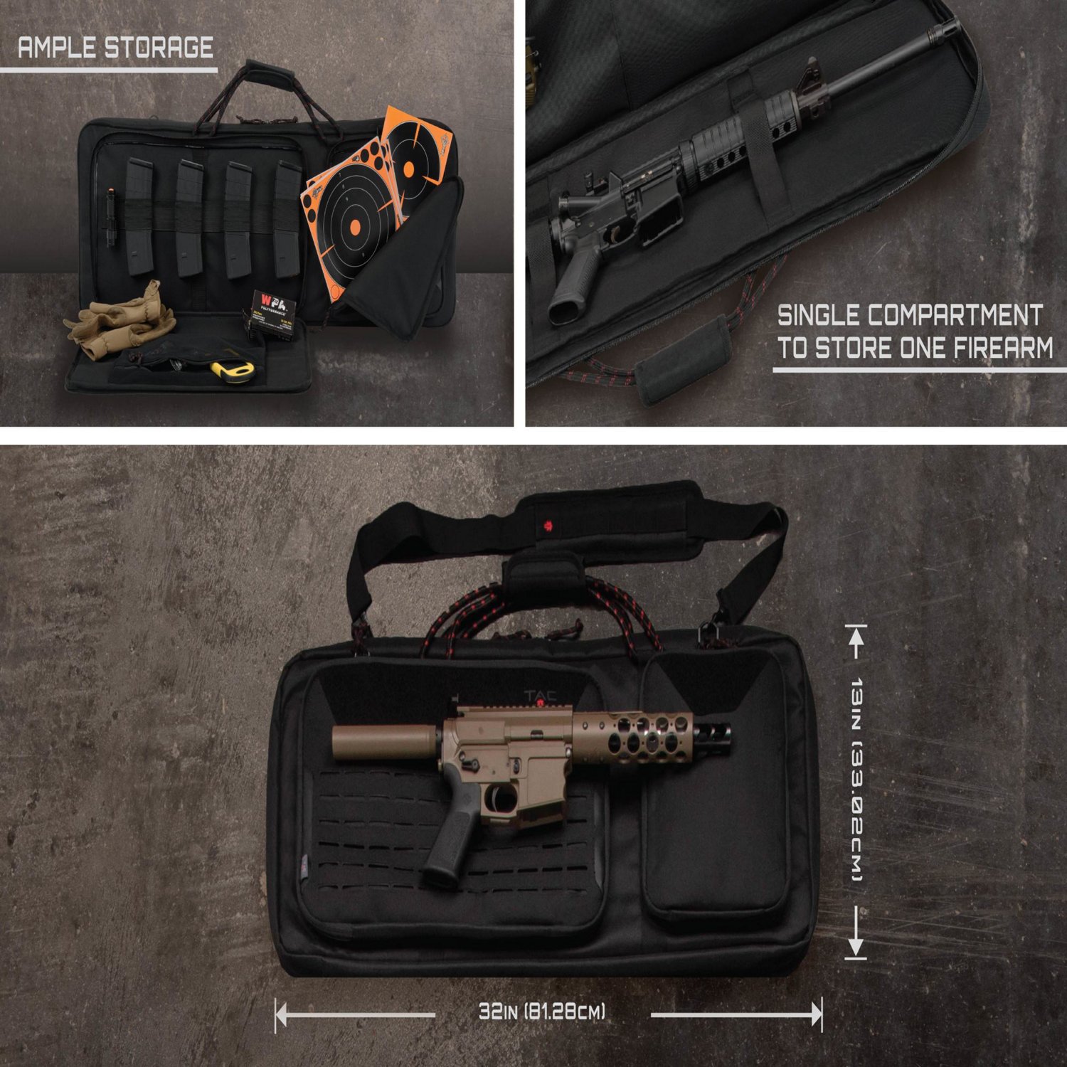 Allen Company Tac-Six Squad Laser-Cut Molle Front Lockable 32 in Tactical Gun Case - view number 5