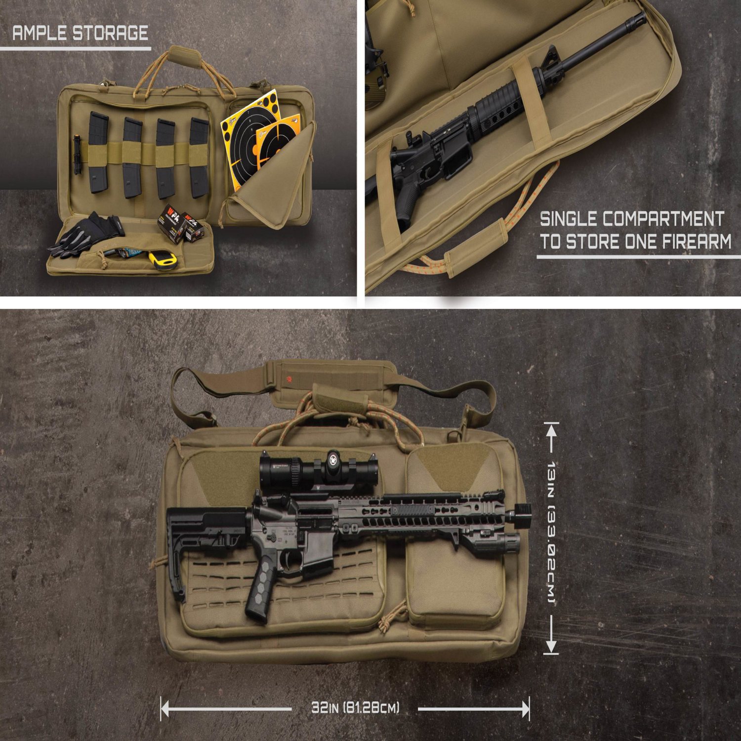 Allen Company Tac-Six Squad Laser-Cut Molle Front Lockable 32 in Tactical Gun Case - view number 4