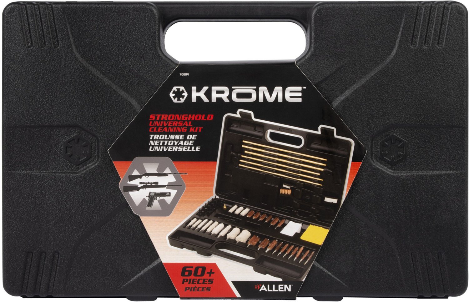 Allen Company Krome Stronghold Universal Gun Cleaning Kit 60 pc. Academy