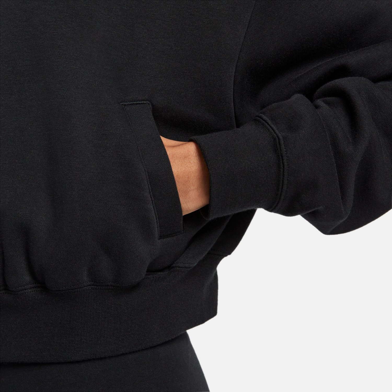 Nike Women's Sportswear Club Fleece Oversized Cropped Full Zip Sweatshirt - view number 4