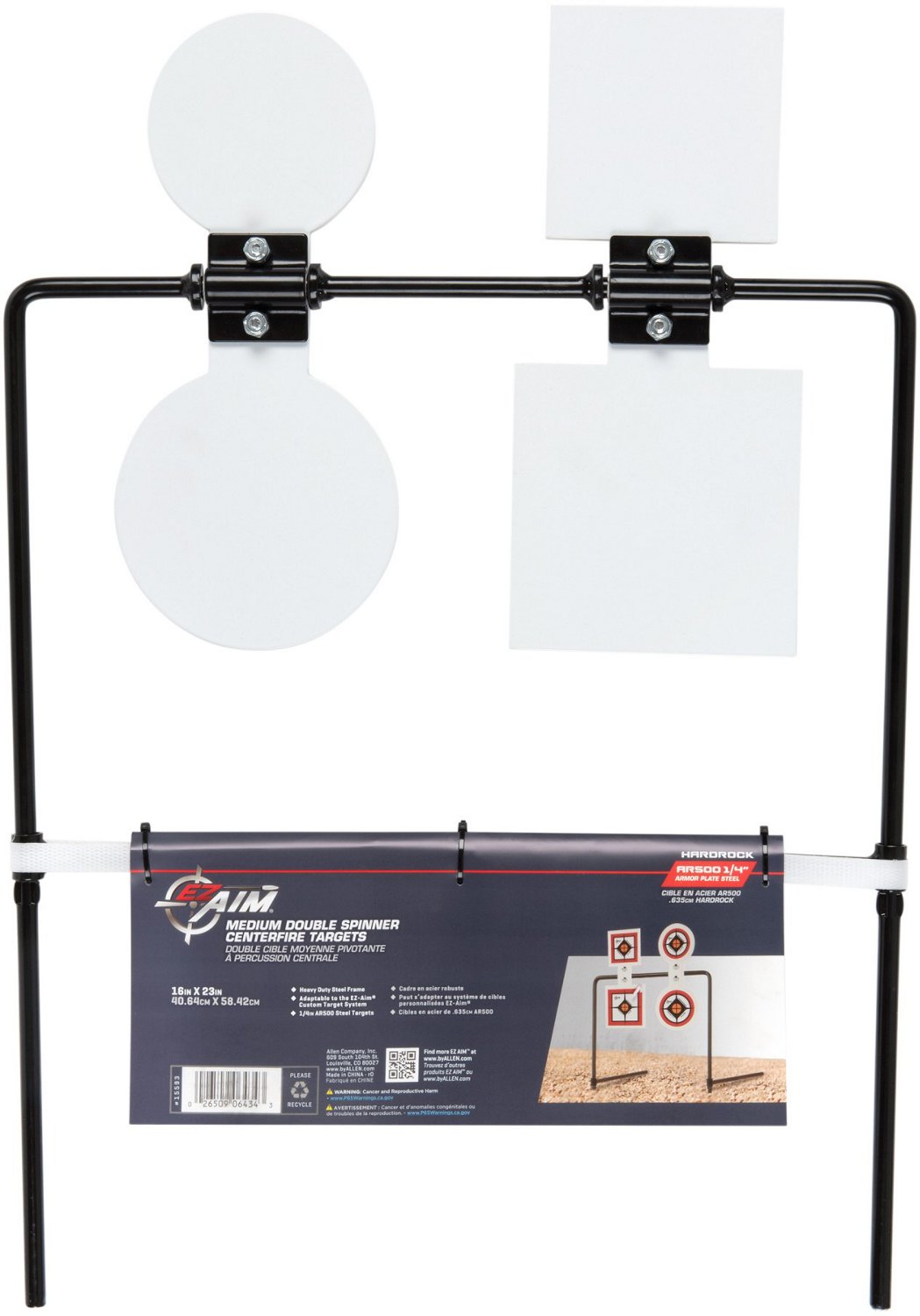 Allen Company EZ Aim Hardrock AR500 Steel Spinner Shooting Target Academy