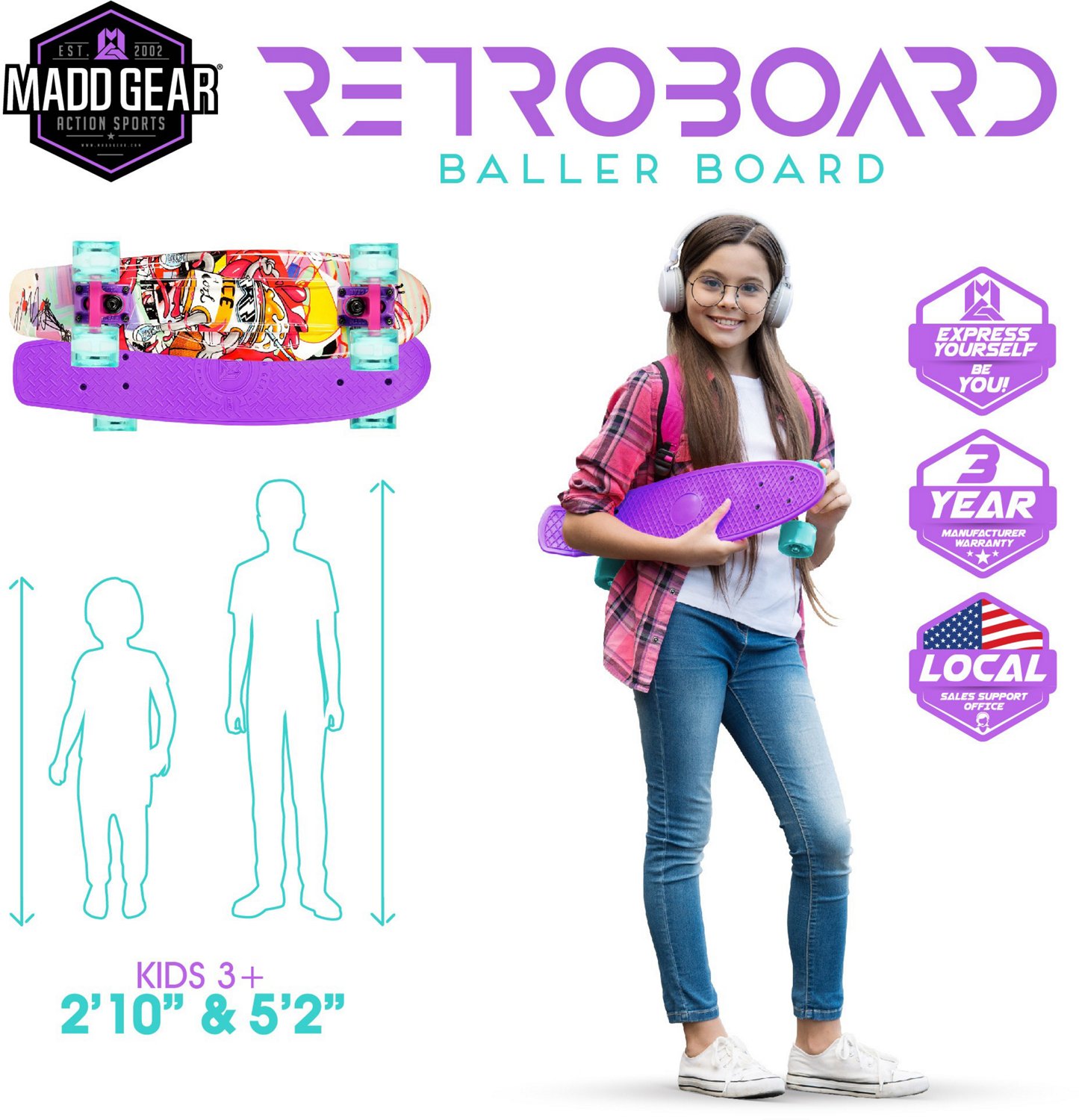 Madd Gear Retro 22 in Skateboard - view number 2