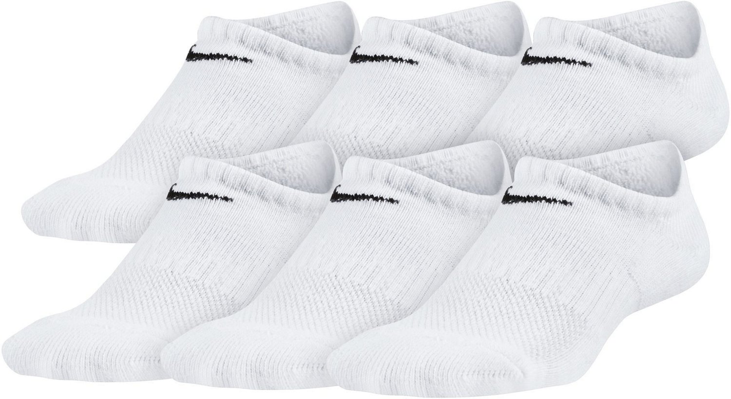 Nike Boys' Performance Cushioned No-Show Training Socks 6 Pack | Academy