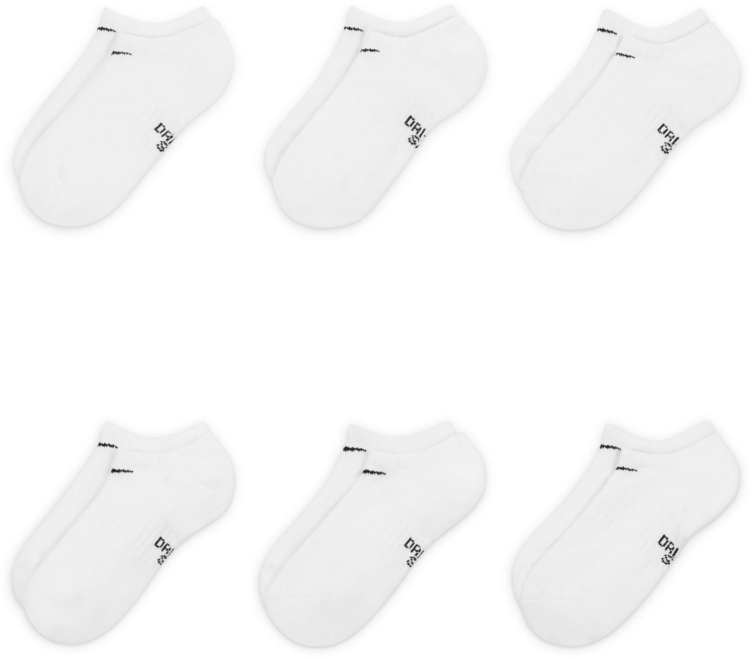 Nike Boys' Performance Cushioned No-Show Training Socks 6 Pack - view number 4