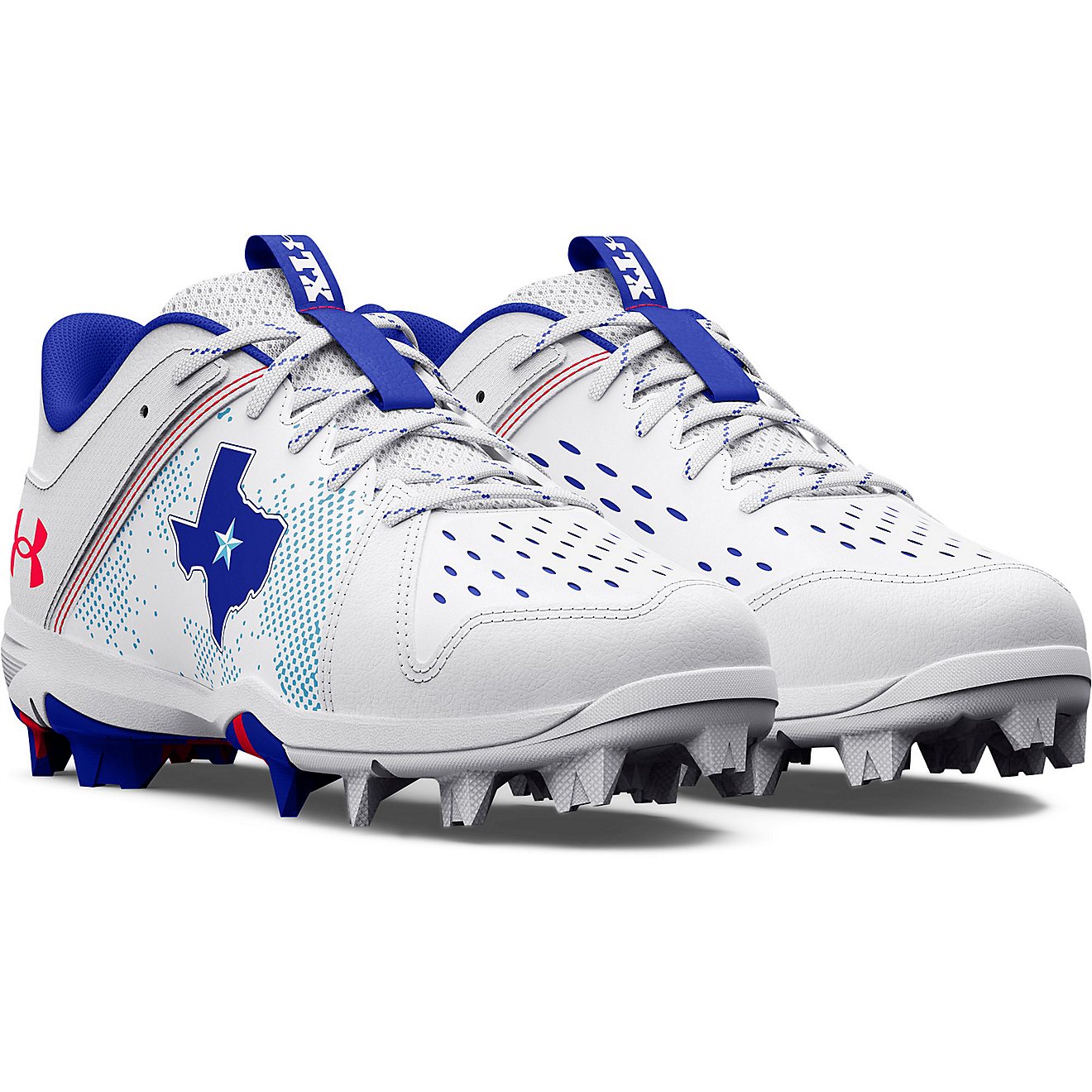 Under Armour Youth Leadoff Low Rubber Molded Texas Baseball Cleats                                                               - view number 3
