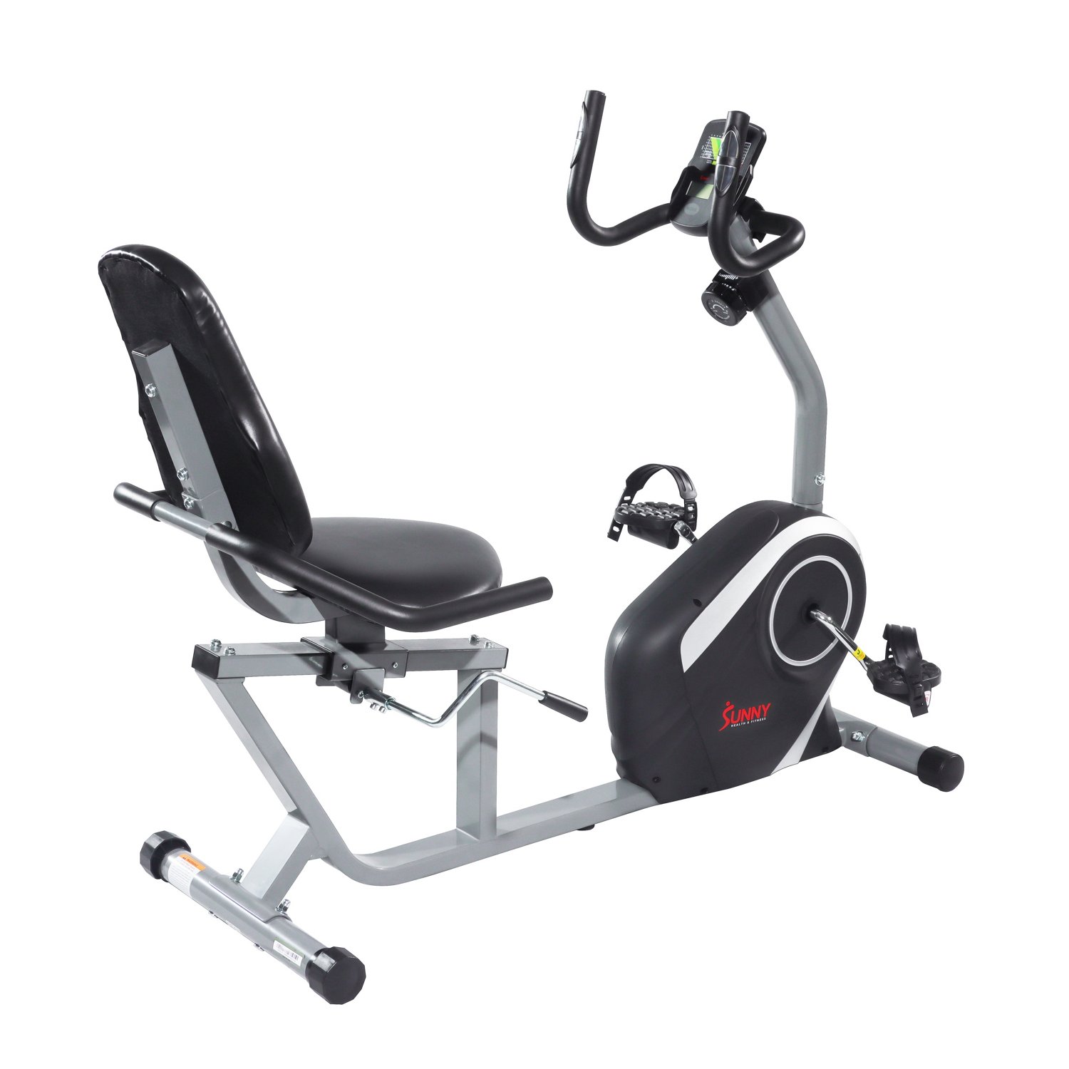 Sunny Health & Fitness Easy Adjustable Seat Recumbent Bike | Academy