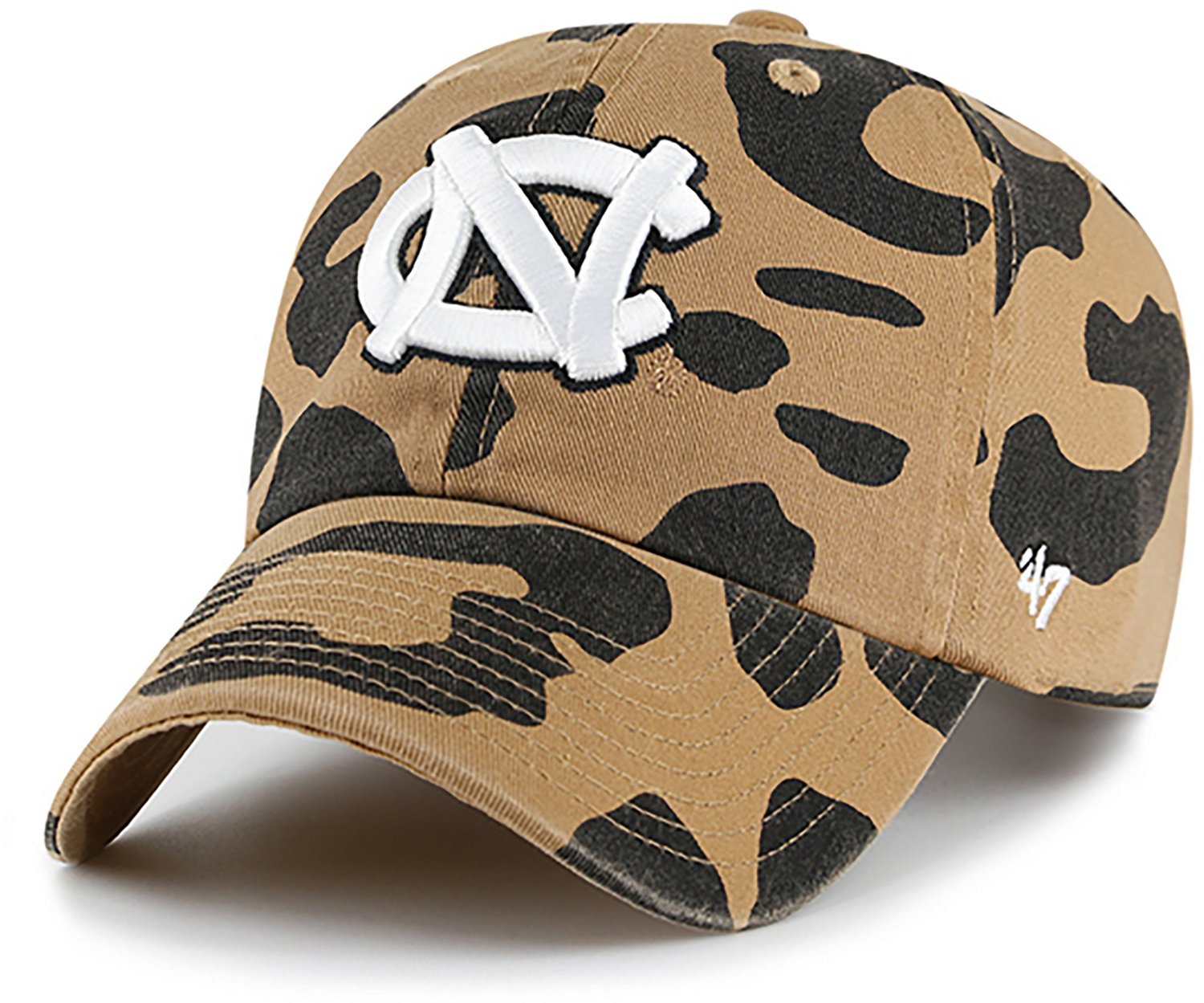 '47 Women's University of North Carolina Primary Logo Rosette Clean Up Cap