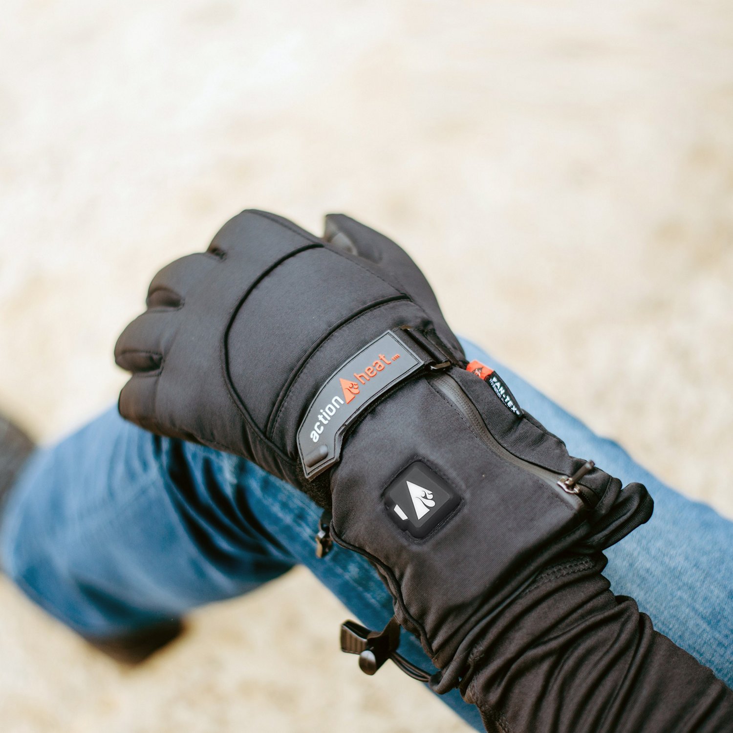 North face cheap battery heated gloves