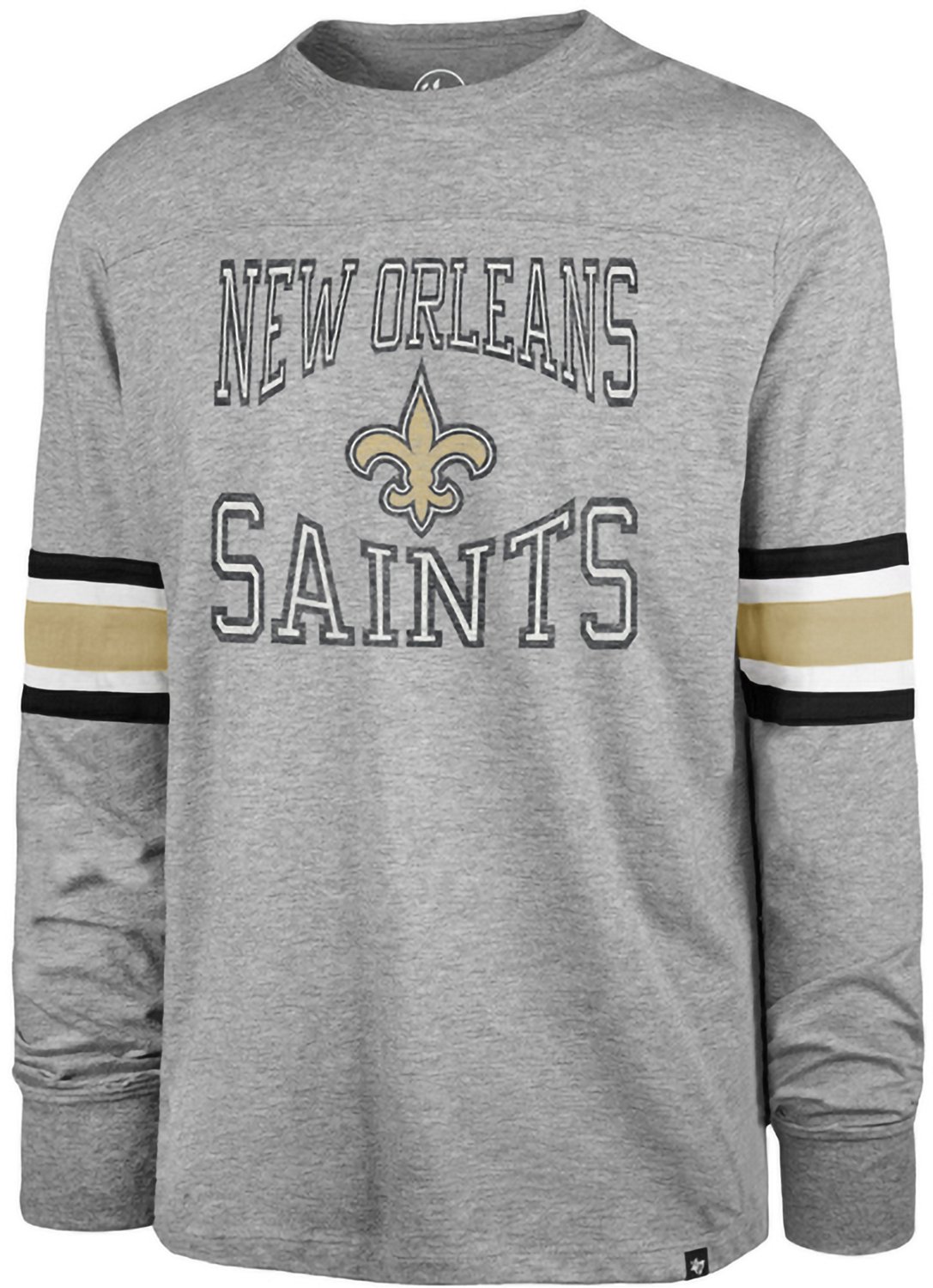 '47 New Orleans Saints Men's Cover Two Brex Long Sleeve T-shirt