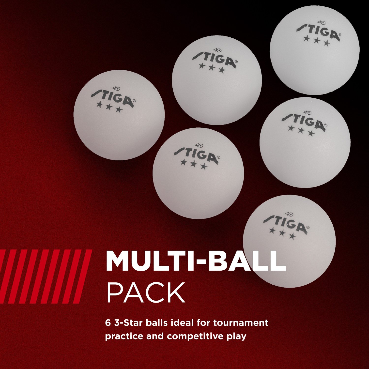 Stiga 3-Star Table Tennis Balls 6-Pack                                                                                           - view number 4
