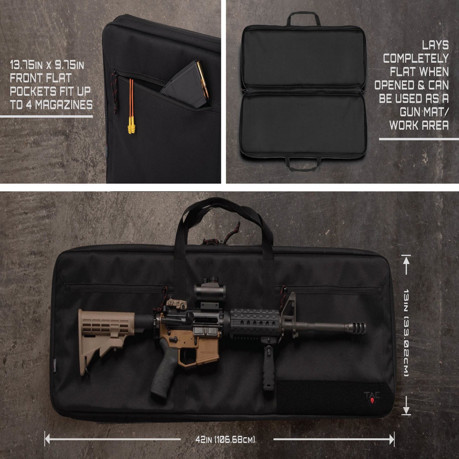 Allen Company Tac-Six Lockable Division Tactical 42 in Gun Case - view number 4
