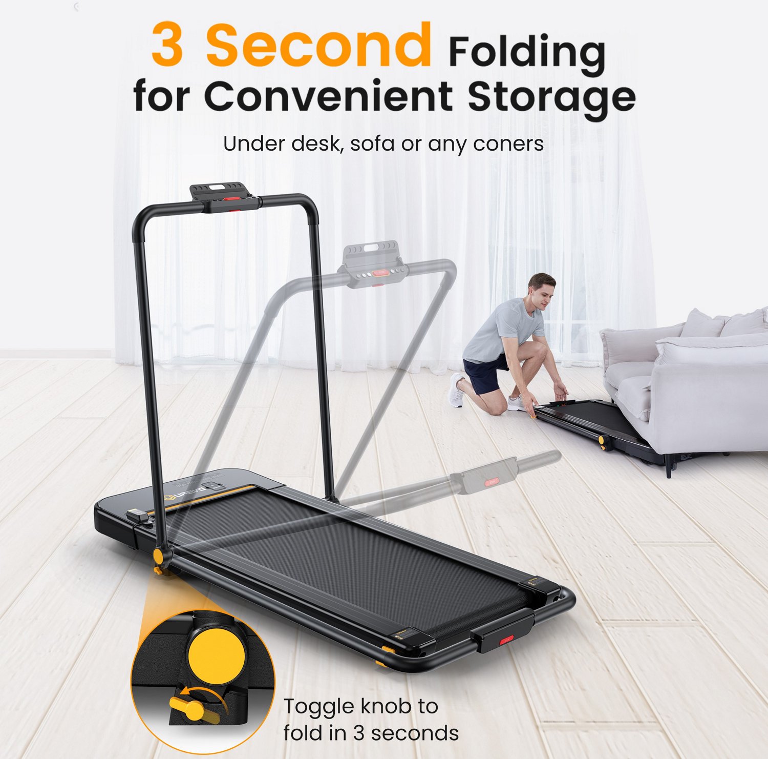 UREVO Strol Lite 2-in-1 Under Desk Treadmill                                                                                     - view number 3