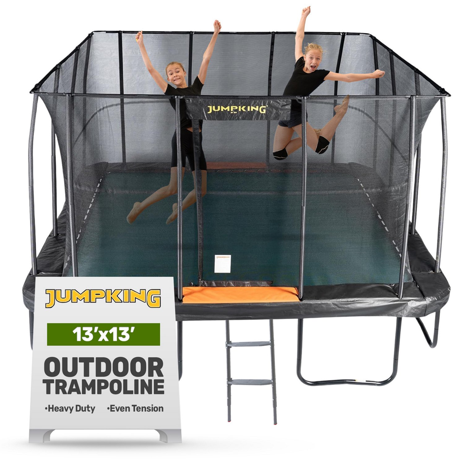 Jumpking 13 ft x 13 ft Square High-End Trampoline - view number 2