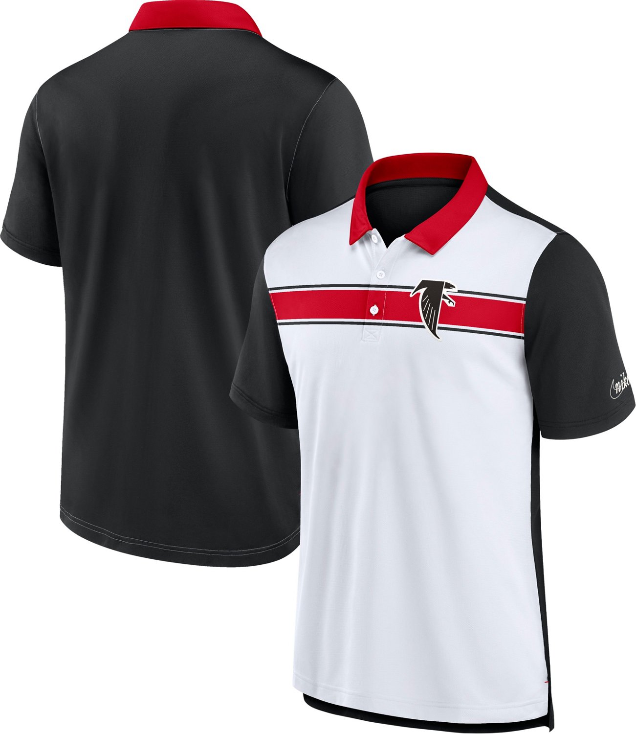 Nike Men's Atlanta Falcons Rewind Pique Polo Shirt - view number 3