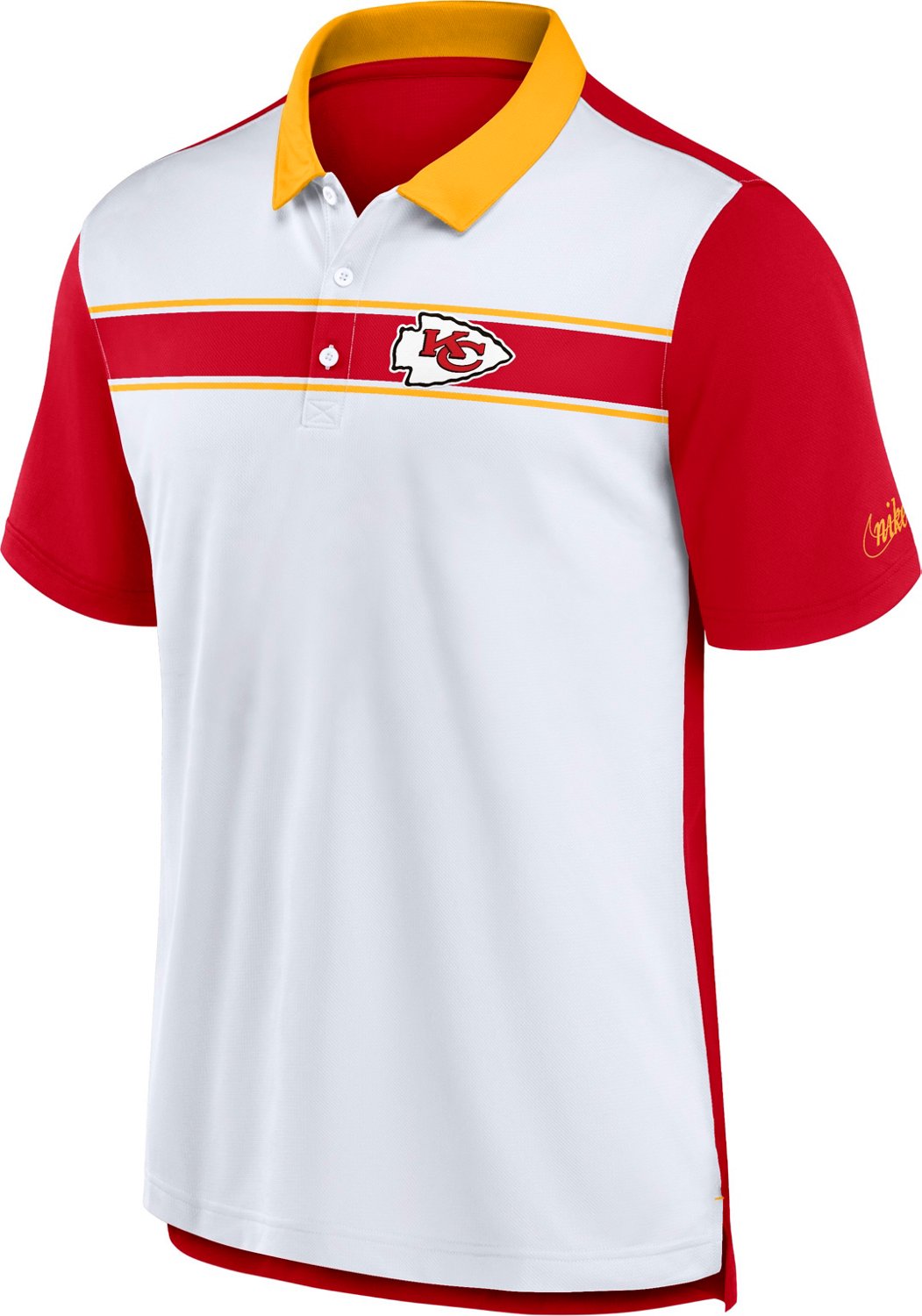 Nike Men's Kansas City Chiefs Rewind Pique Polo Shirt | Academy