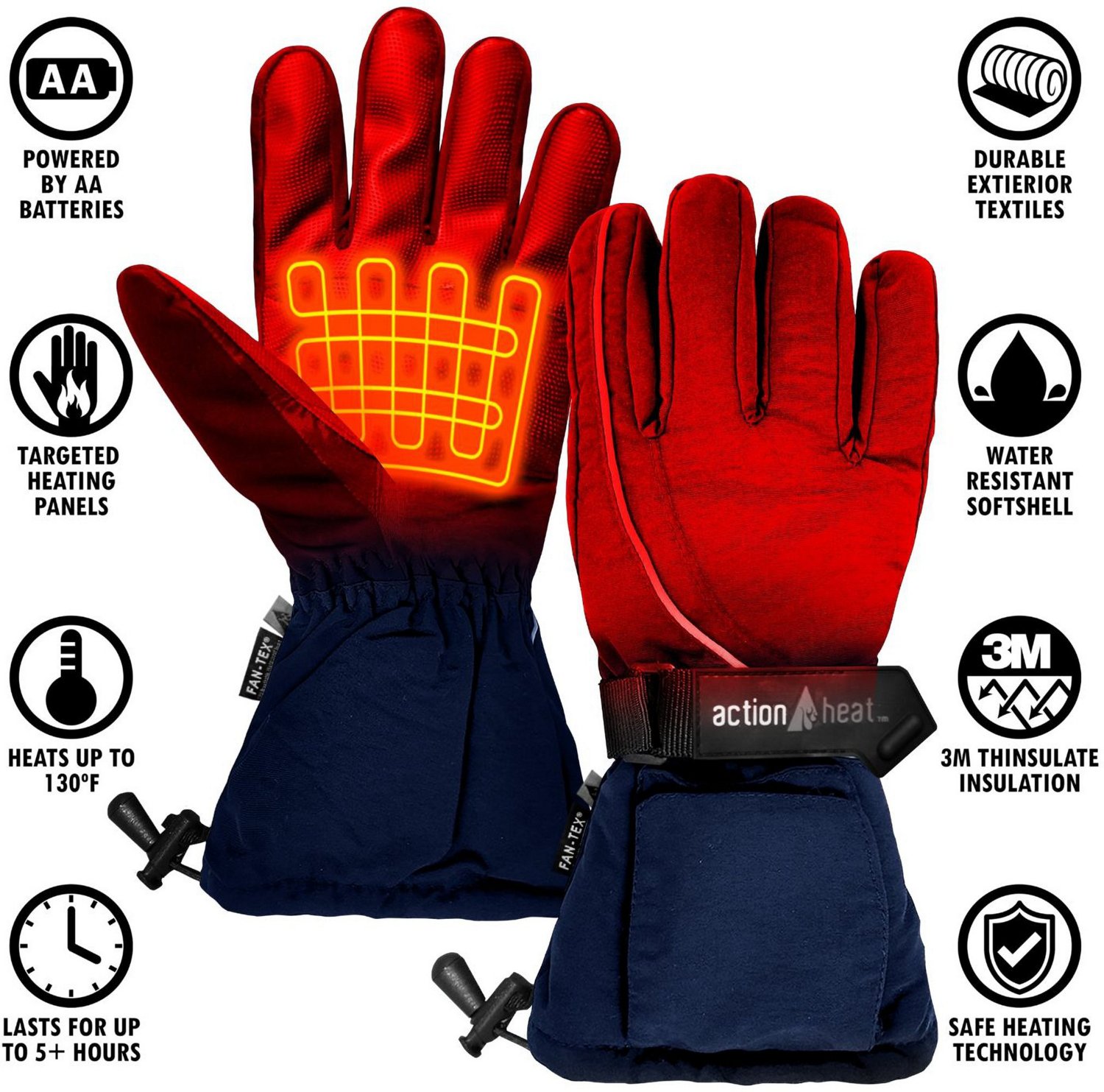 ActionHeat Women's AA Battery Heated Snow Gloves - view number 5