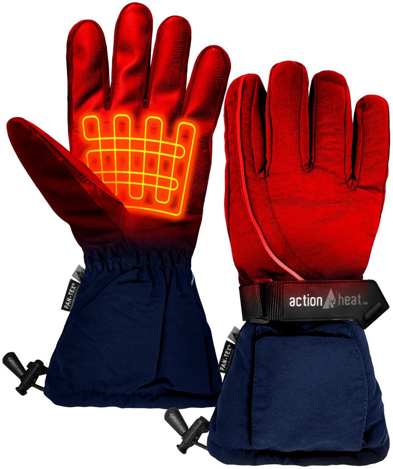 ActionHeat Men's AA Battery Heated Snow Gloves