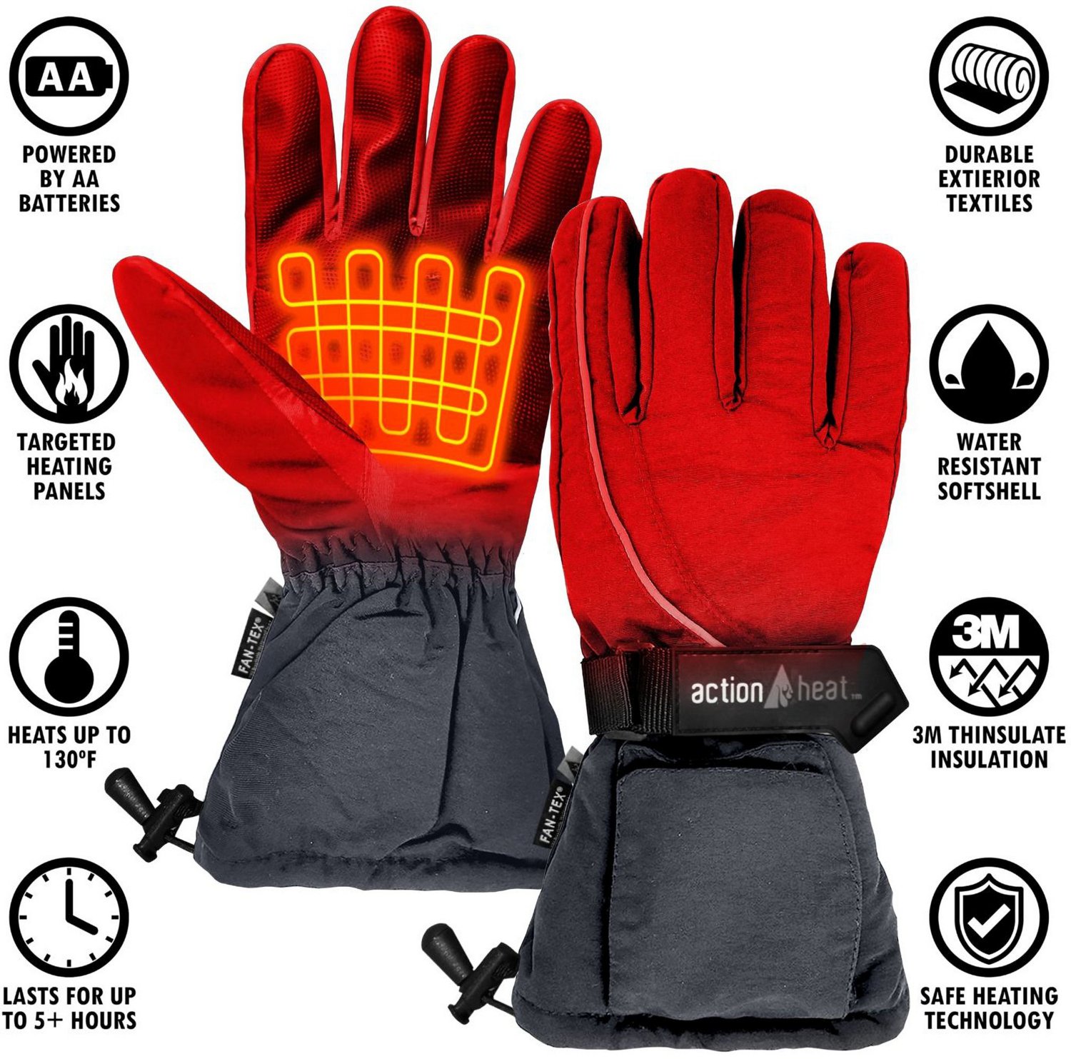 ActionHeat Women's AA Battery Heated Snow Gloves - view number 5