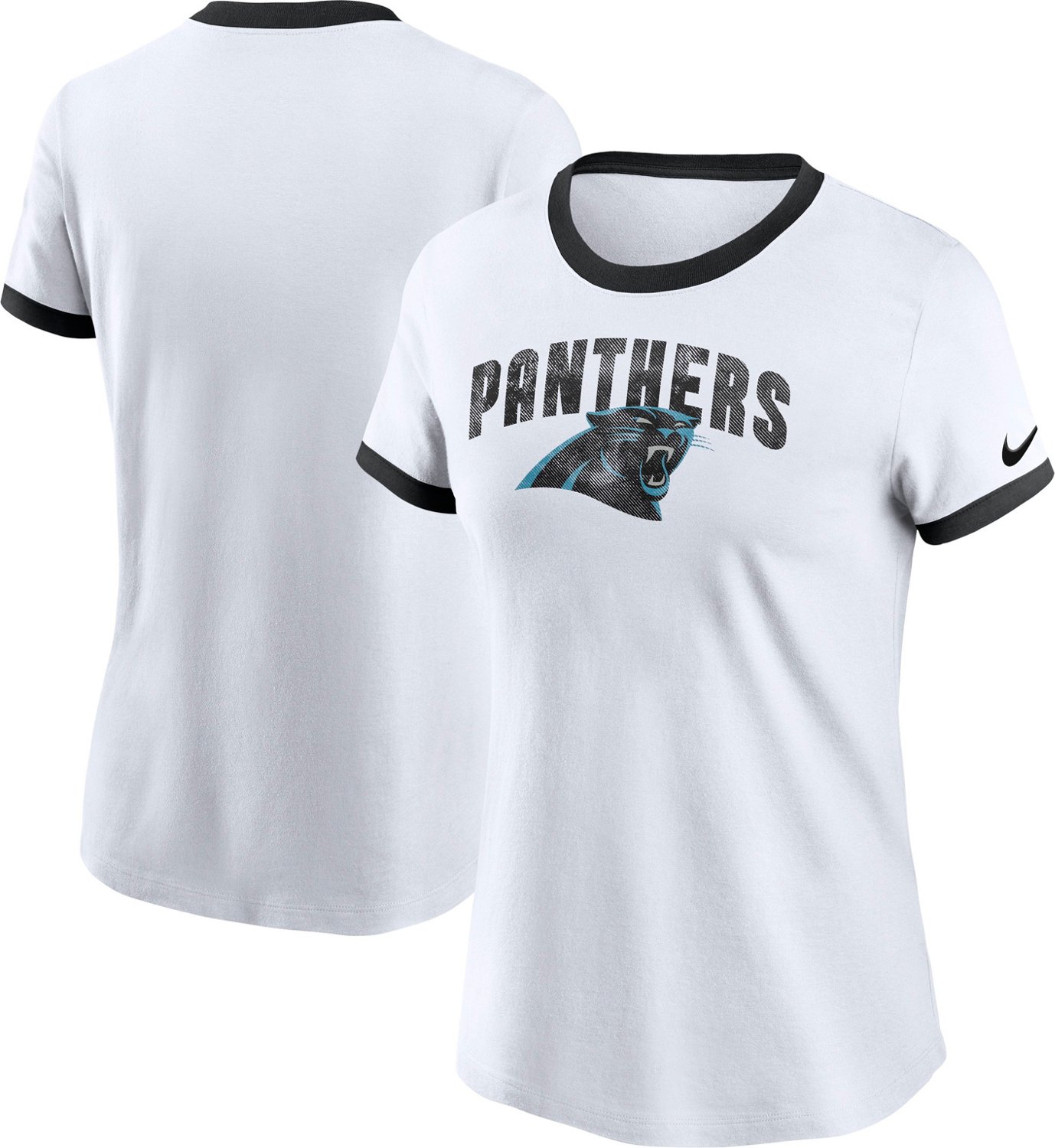 Nike Women's Carolina Panthers Rewind Ringer T-shirt - view number 3