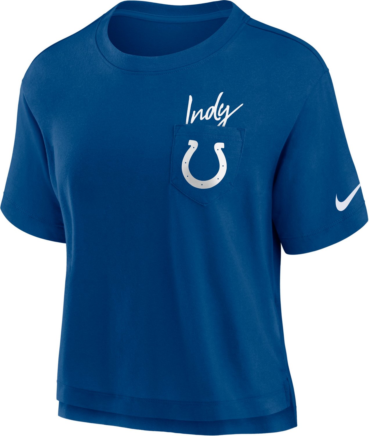 Nike Women's Indianapolis Colts Dri-FIT High Hip Pocket T-shirt