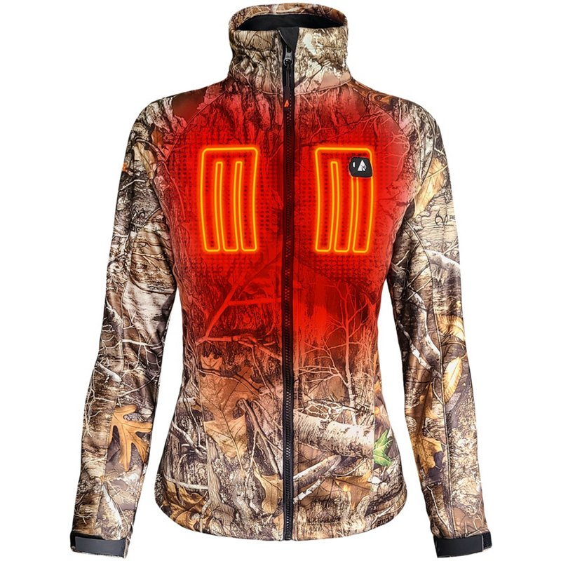 ActionHeat Women's 5V Battery Heated RT Camo Jacket, Medium - Ladies Insulated Camo at Academy Sports