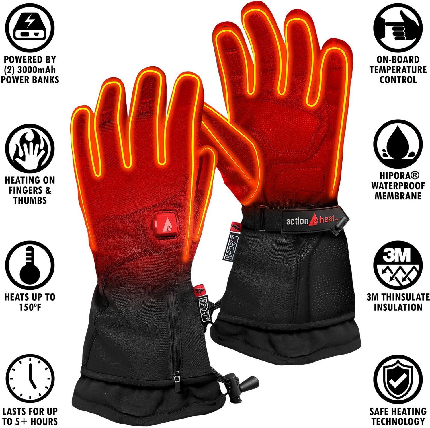 ActionHeat Women's 5V Battery Heated Premium Gloves | Academy