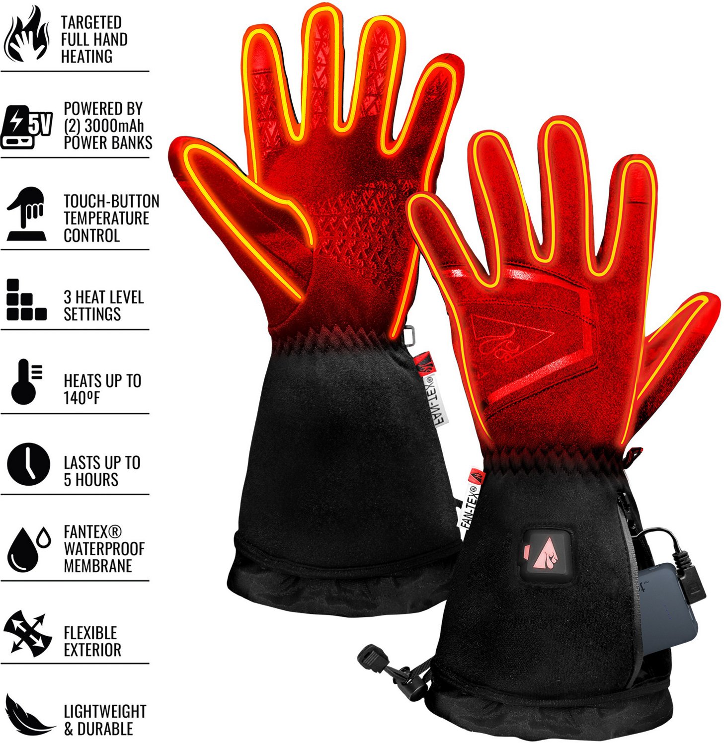 ActionHeat Men's 5V Battery Heated Featherweight Gloves - view number 5