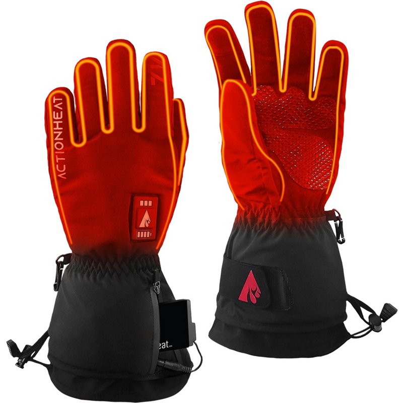 ActionHeat Men's 7V Battery Heated Everyday Gloves Black, Small - Men's Gloves at Academy Sports