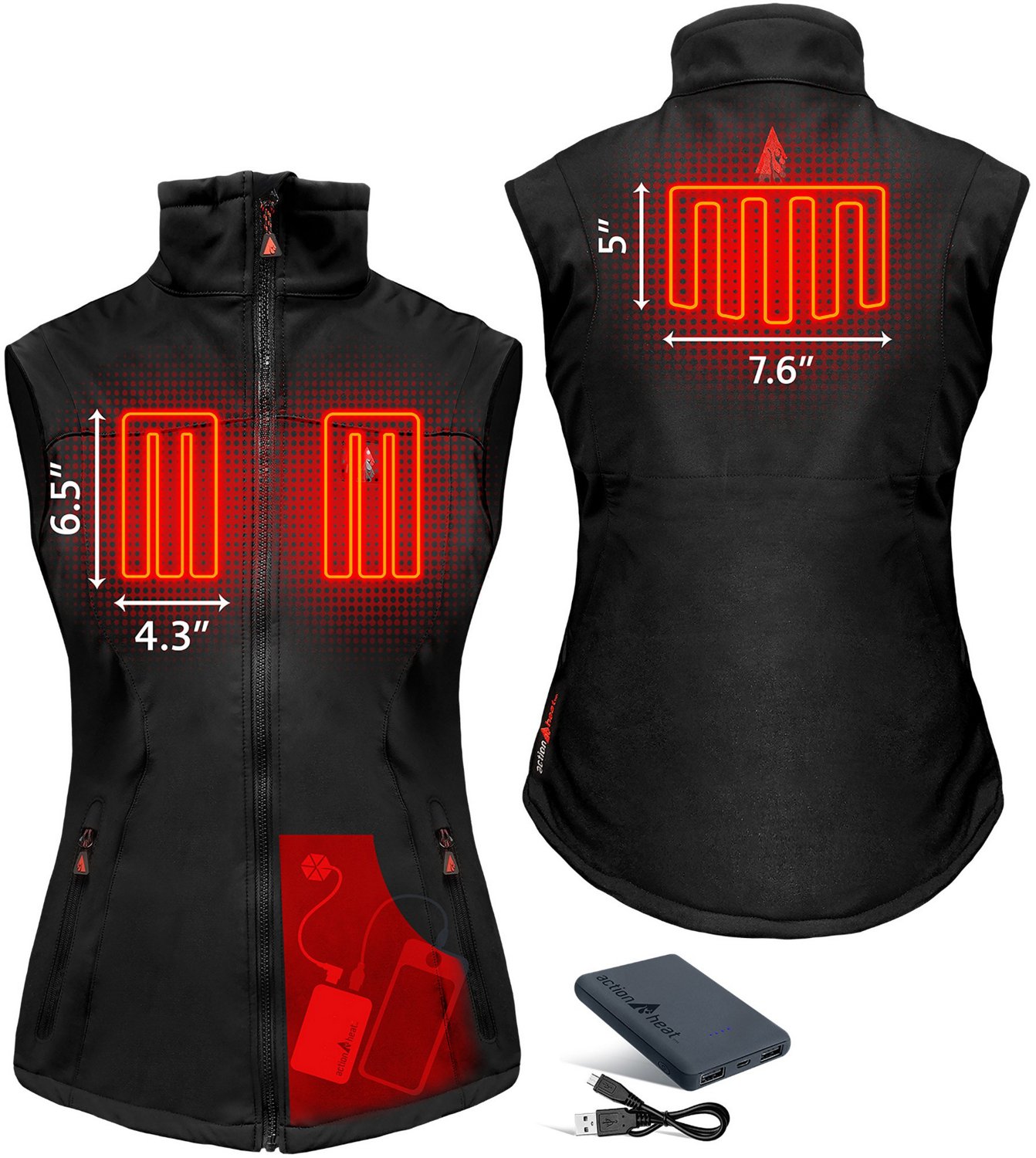 ActionHeat Women's 5V Battery Heated Softshell Vest - view number 3