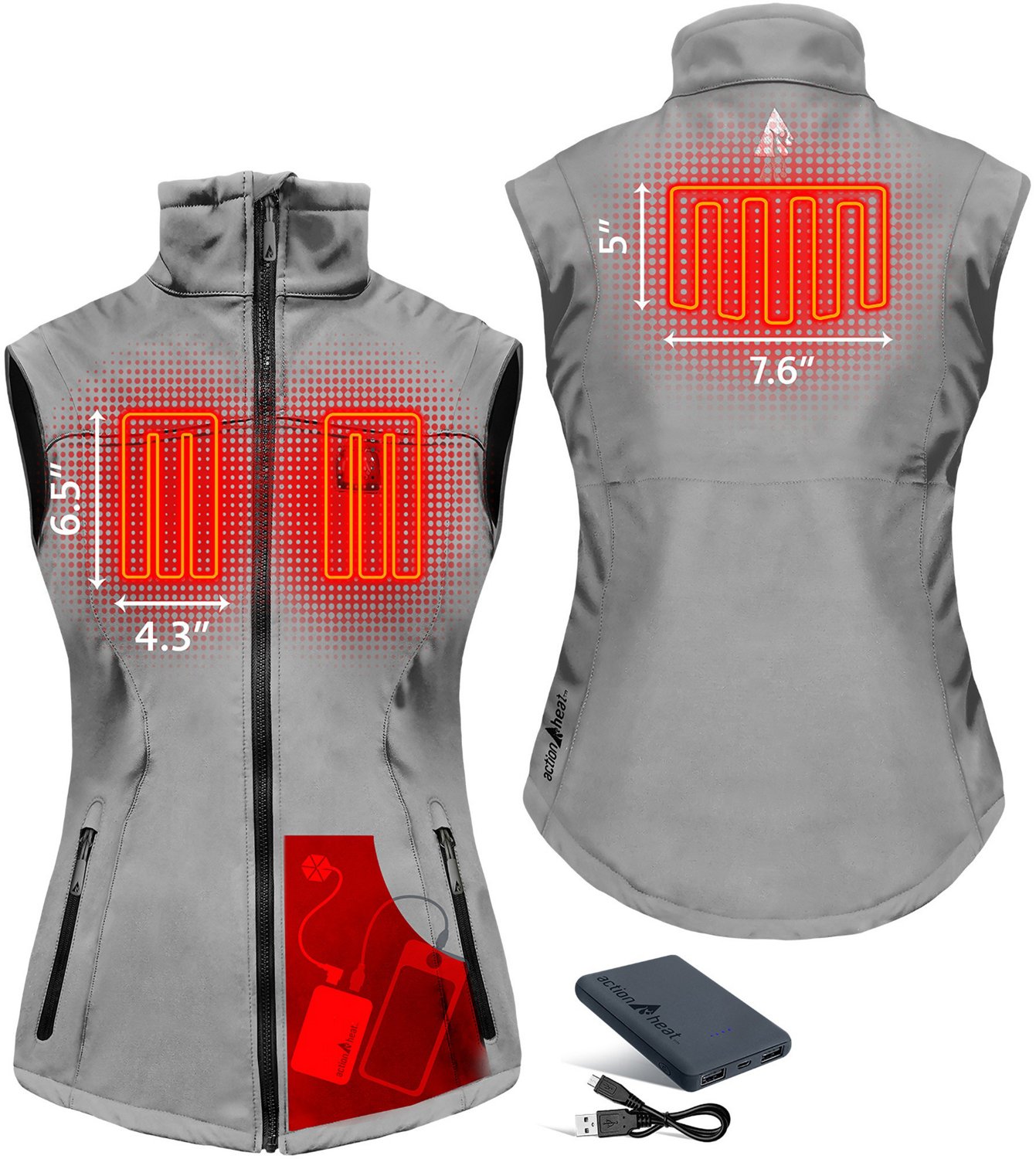 ActionHeat Women's 5V Battery Heated Softshell Vest - view number 3