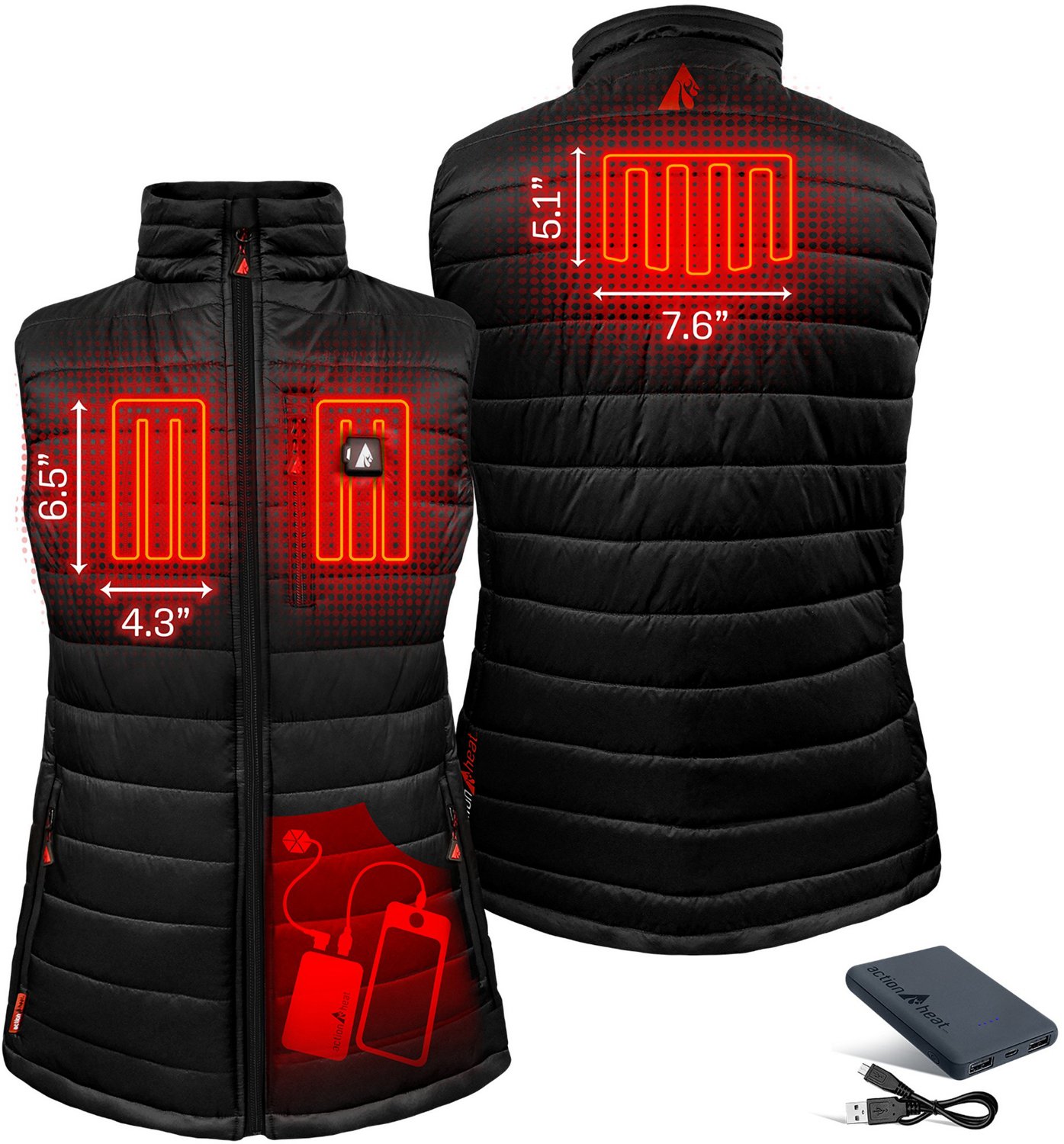 ActionHeat Women's 5V Battery Heated Puffer Vest - view number 3