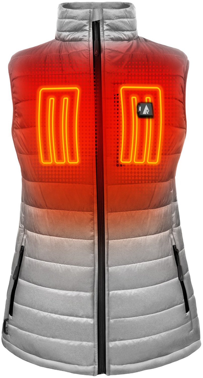 Women's battery heated outlet vest