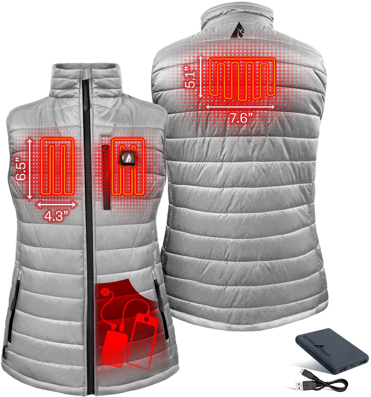 ActionHeat Women's 5V Battery Heated Puffer Vest - view number 3