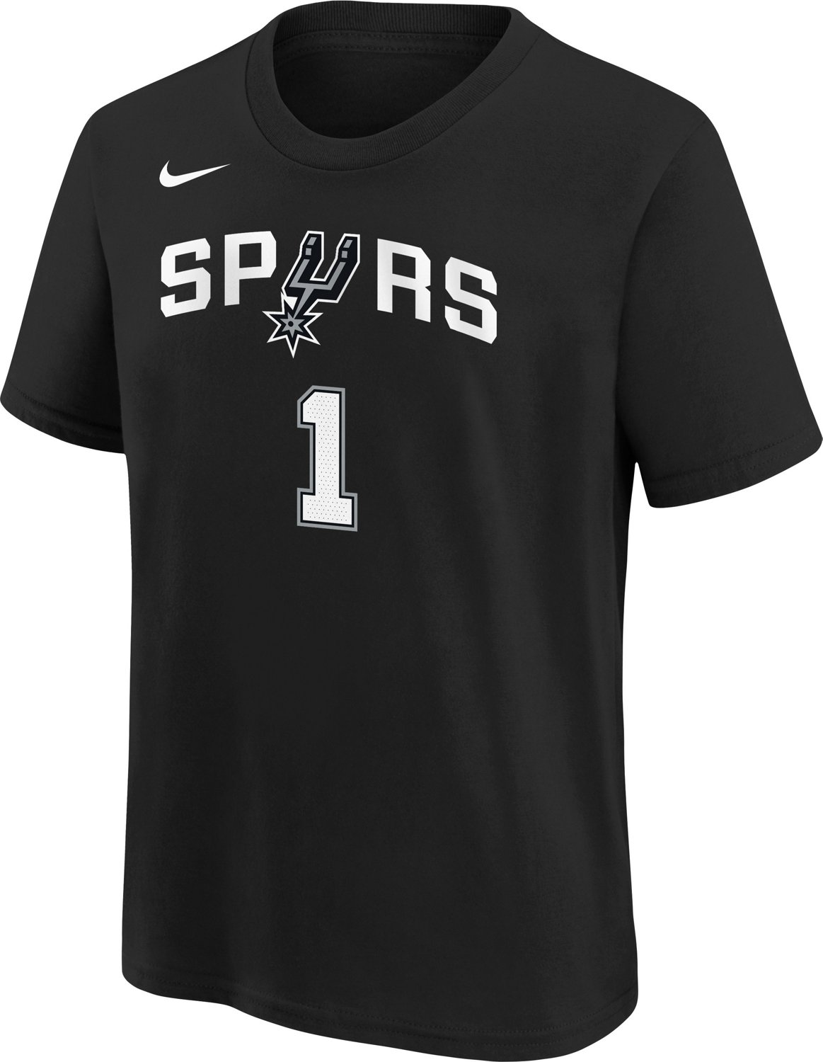 Nike Boys' San Antonio Spurs Wembanyama N&N Icon Short Sleeve Shirt - view number 2