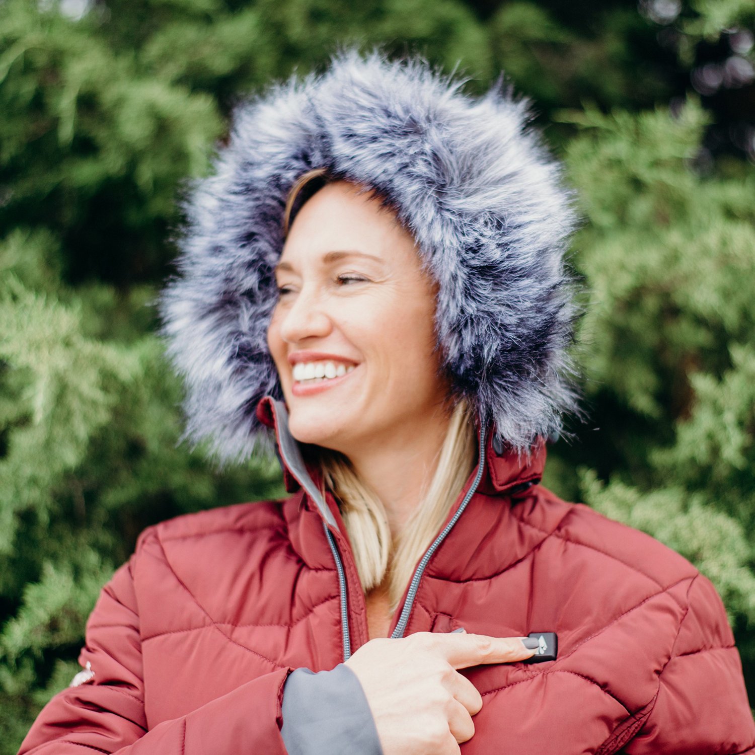 ActionHeat Women's 5V Battery Heated Long Hooded Puffer Jacket - view number 7