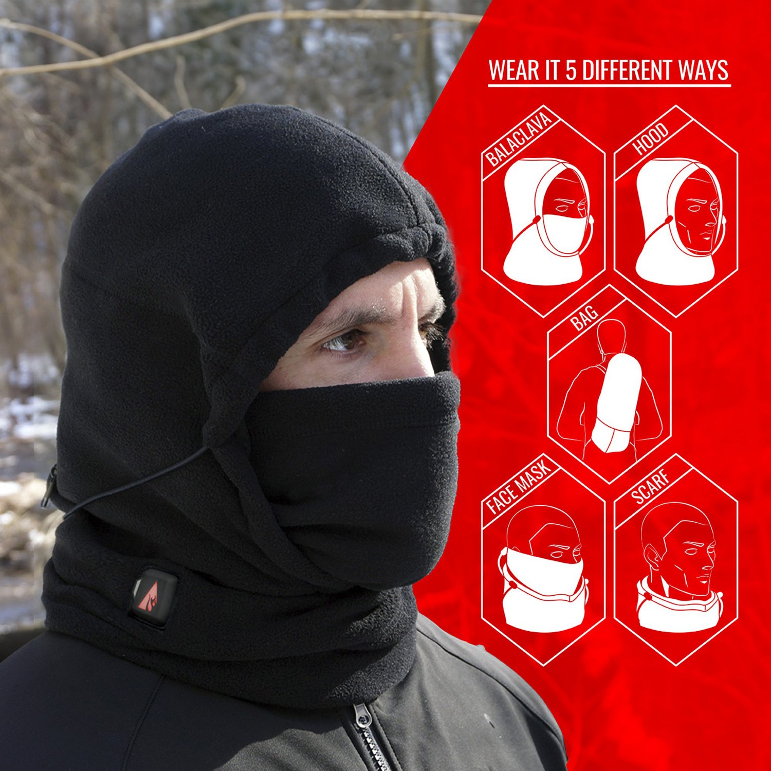 ActionHeat 5 V Battery Heated Balaclava | Academy