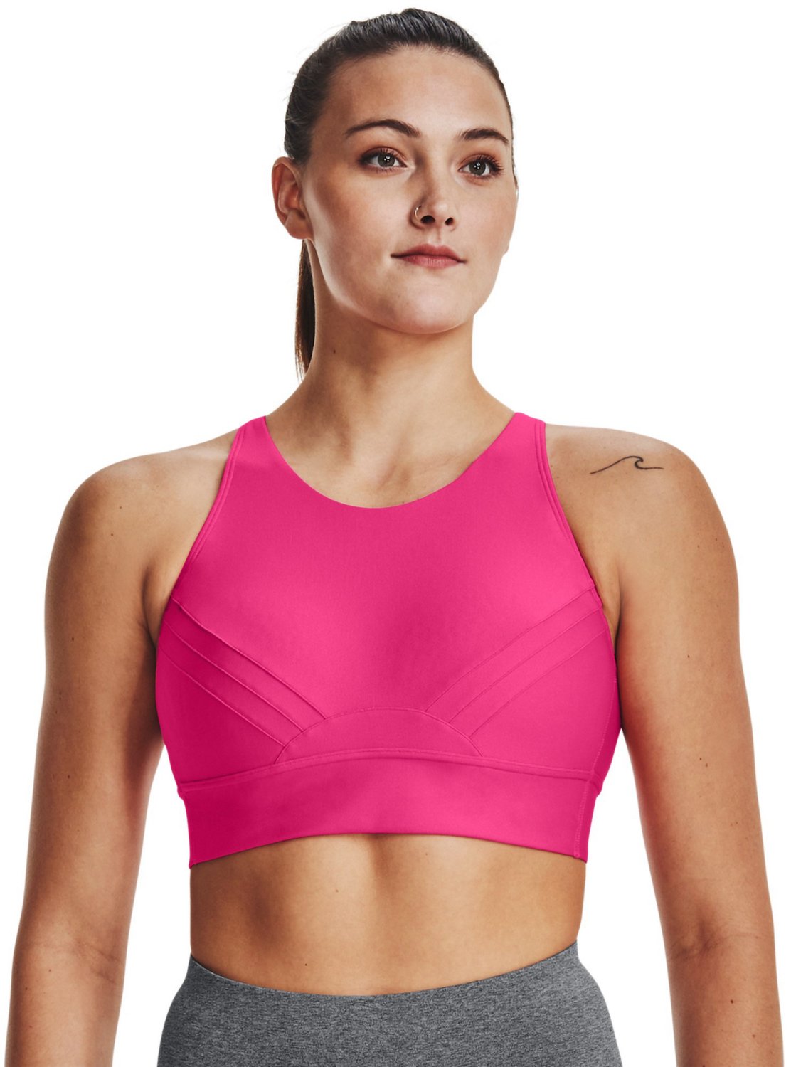 Under Armour Women's Infinity Pintuck Medium Support Sports Bra Academy