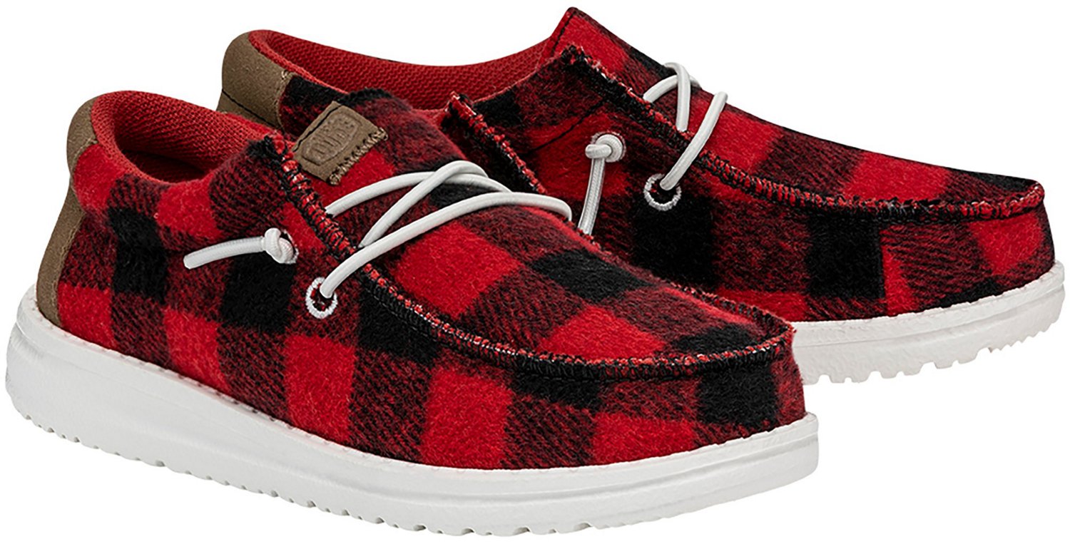 HEYDUDE Boys' Wally Buffalo Plaid Shoes - view number 4