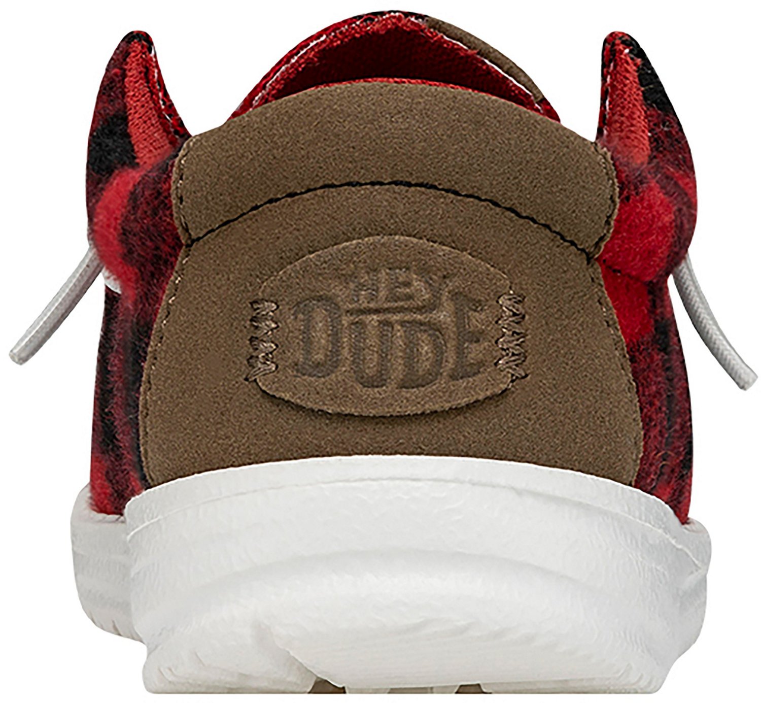 HEYDUDE Boys' Wally Buffalo Plaid Shoes