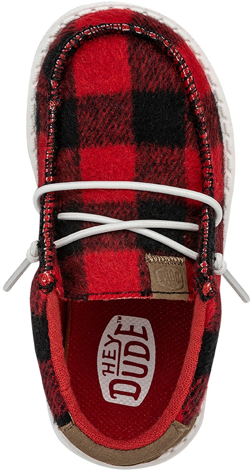 HEYDUDE Toddler Boys' Wally Buffalo Plaid Shoes